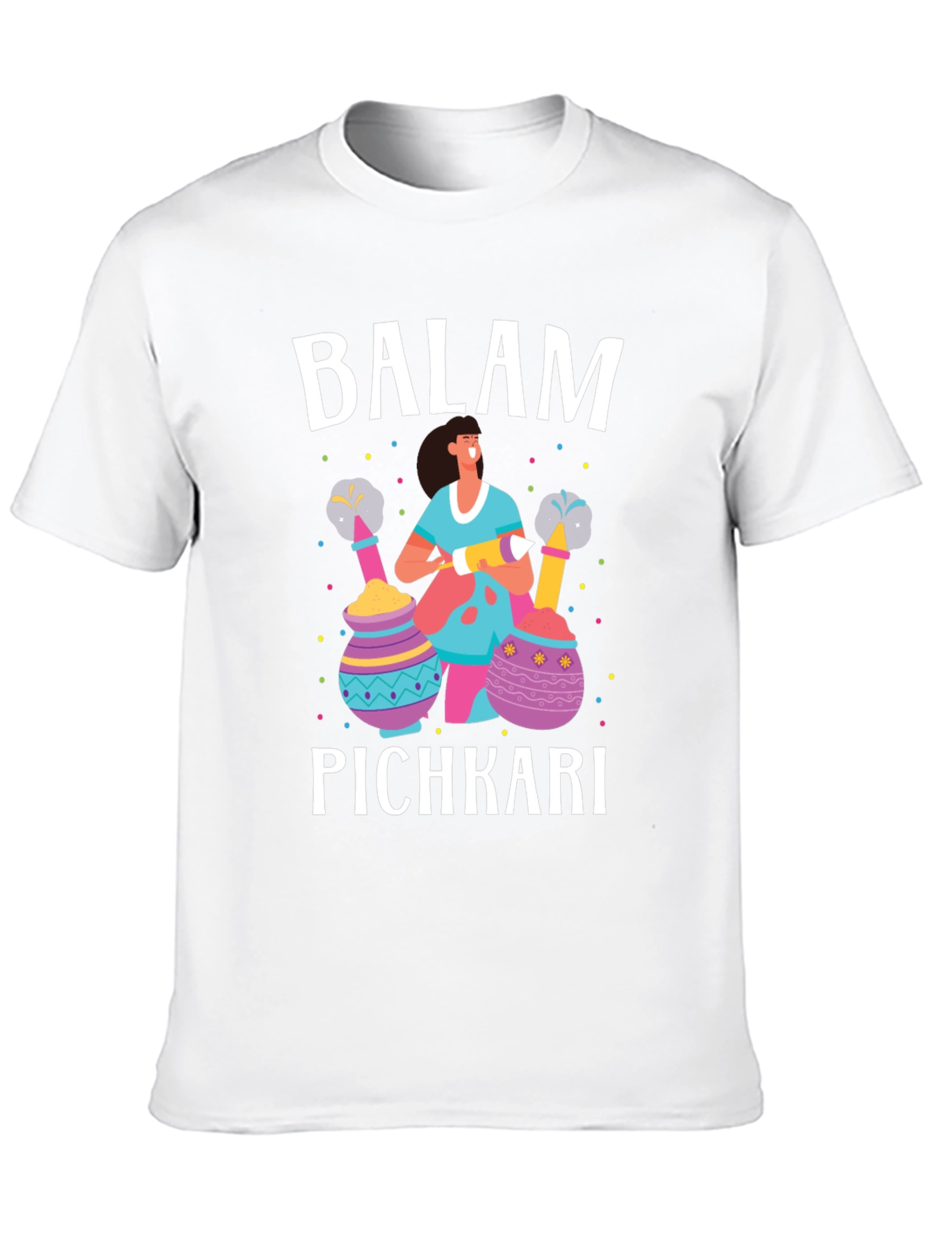 Balam Pichkari Holi Festival Graphic Tee
