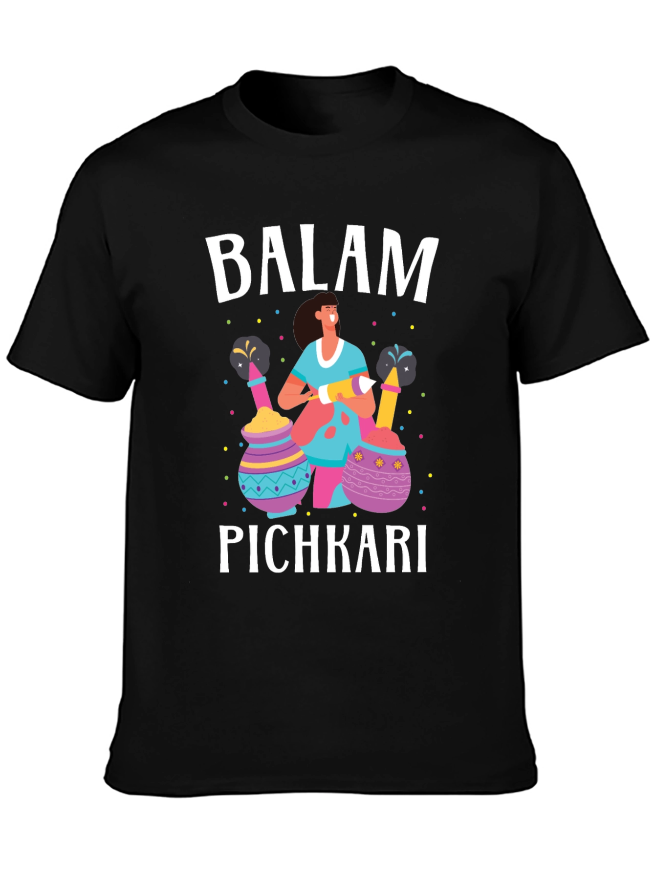 Balam Pichkari Holi Festival Graphic Tee