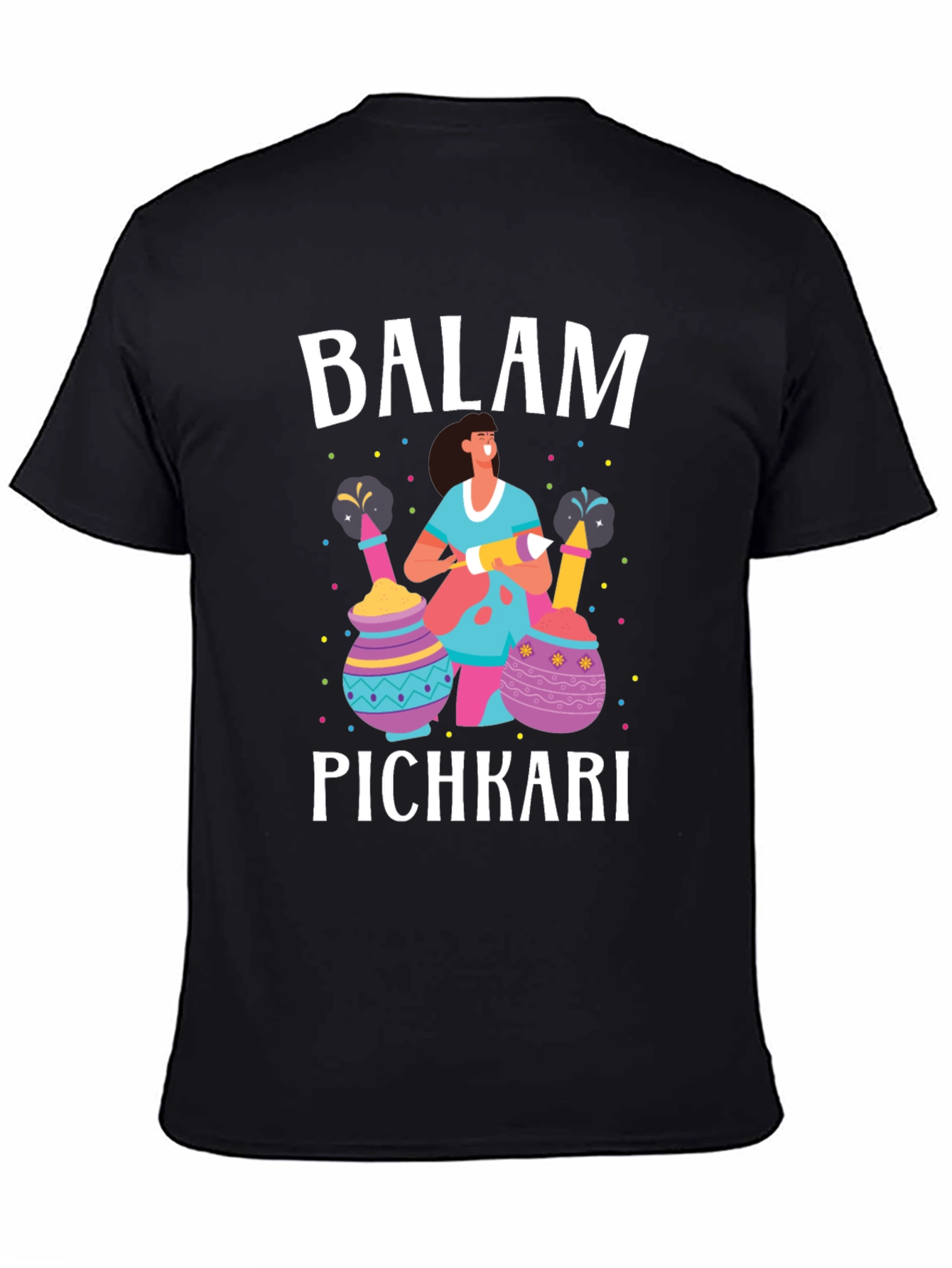 Balam Pichkari Holi Festival Graphic Tee