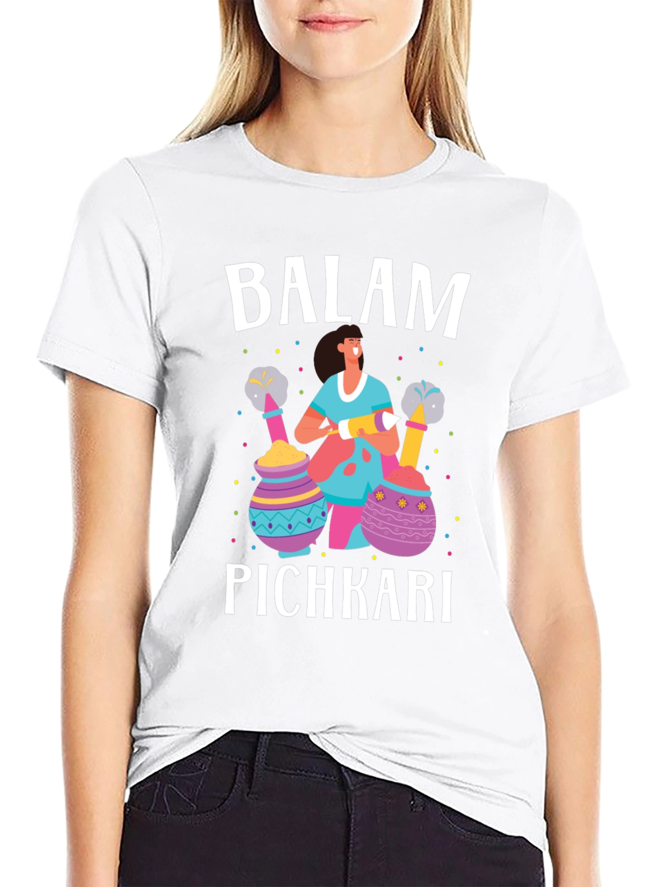 Balam Pichkari Holi Festival Graphic Tee