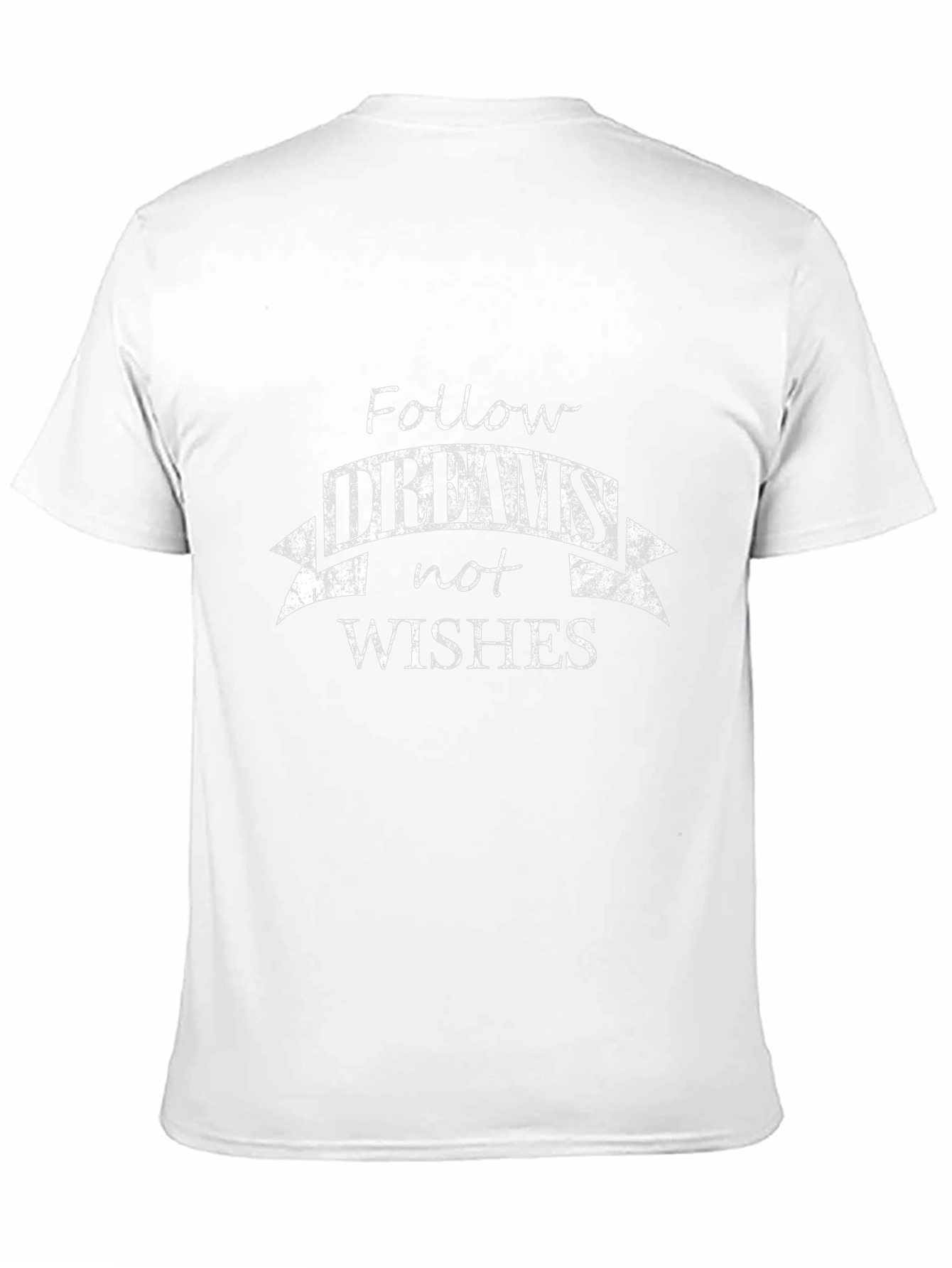 Follow Dreams Black Cotton Graphic Tee