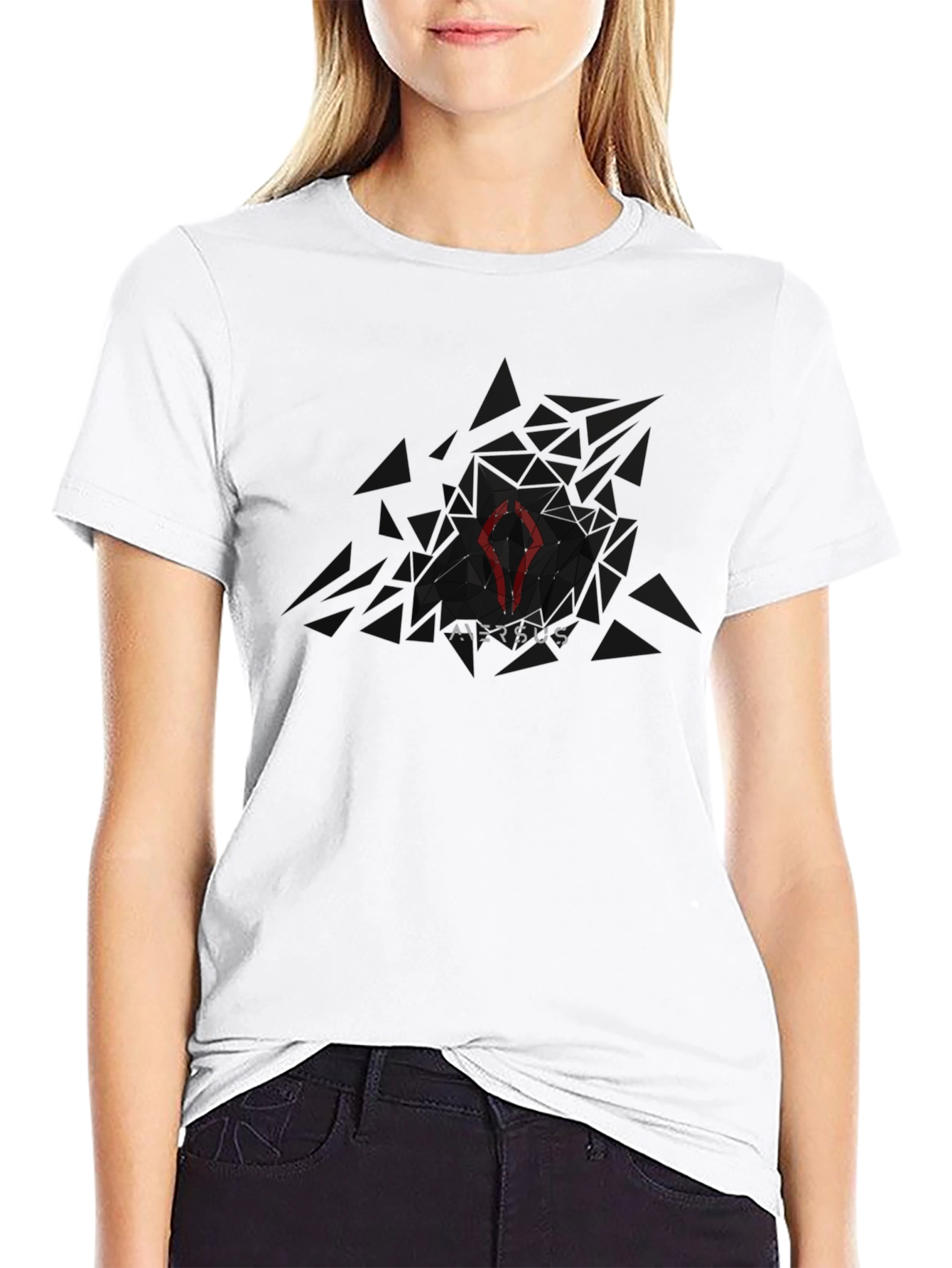 Mens Black Graphic Tee - Versus Design