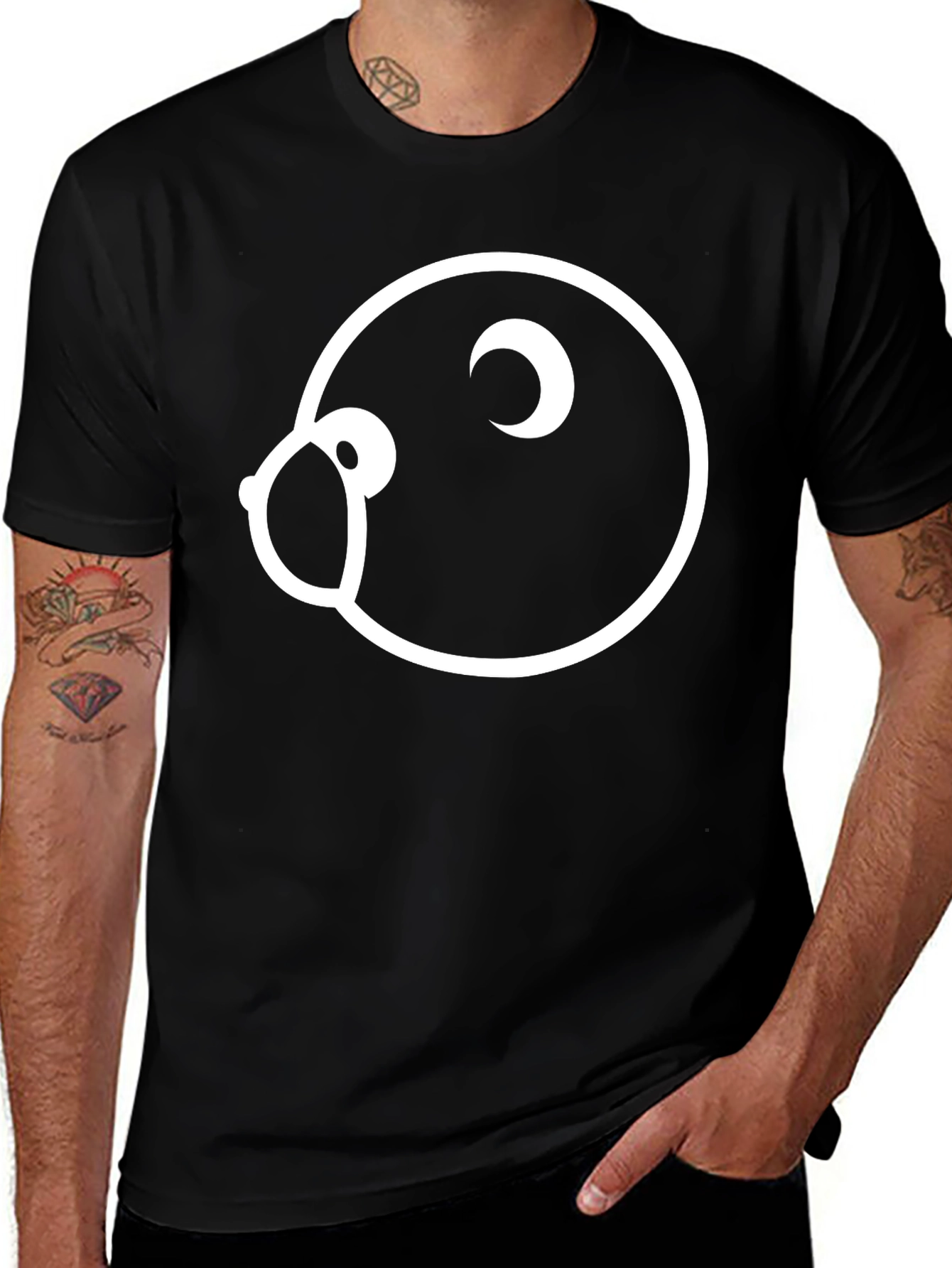 Cool Graphic Tee - Minimalist Bird Design