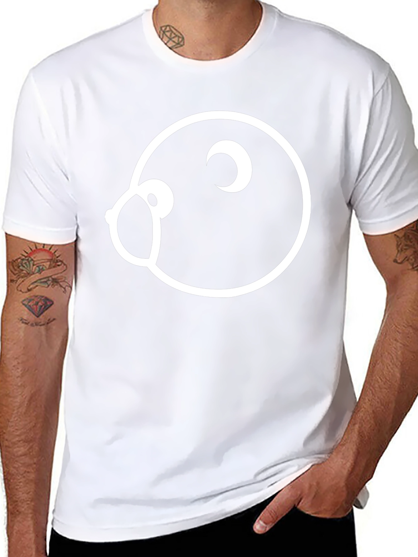 Cool Graphic Tee - Minimalist Bird Design