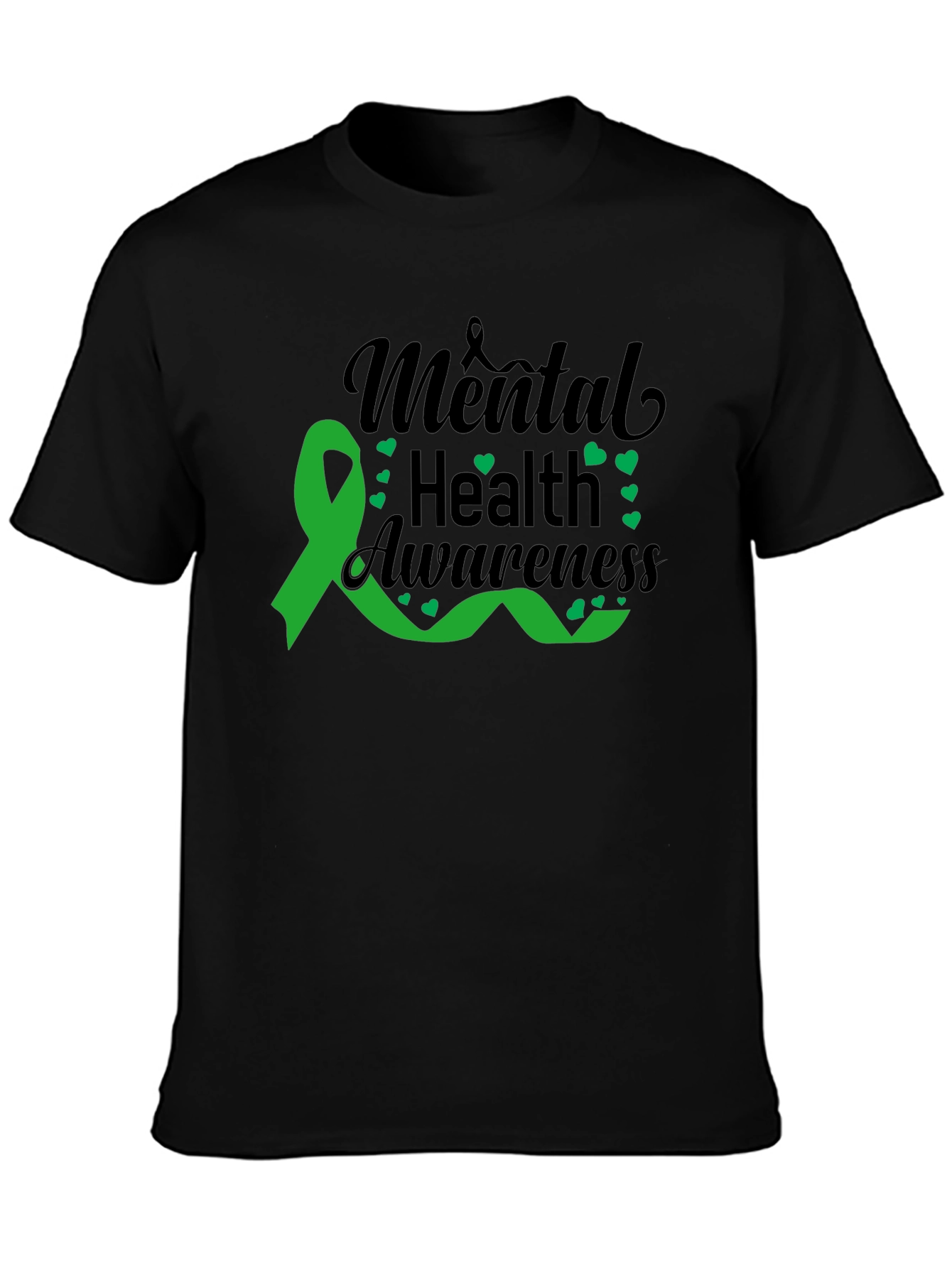 Mental Health Awareness Ribbon Graphic T-Shirt