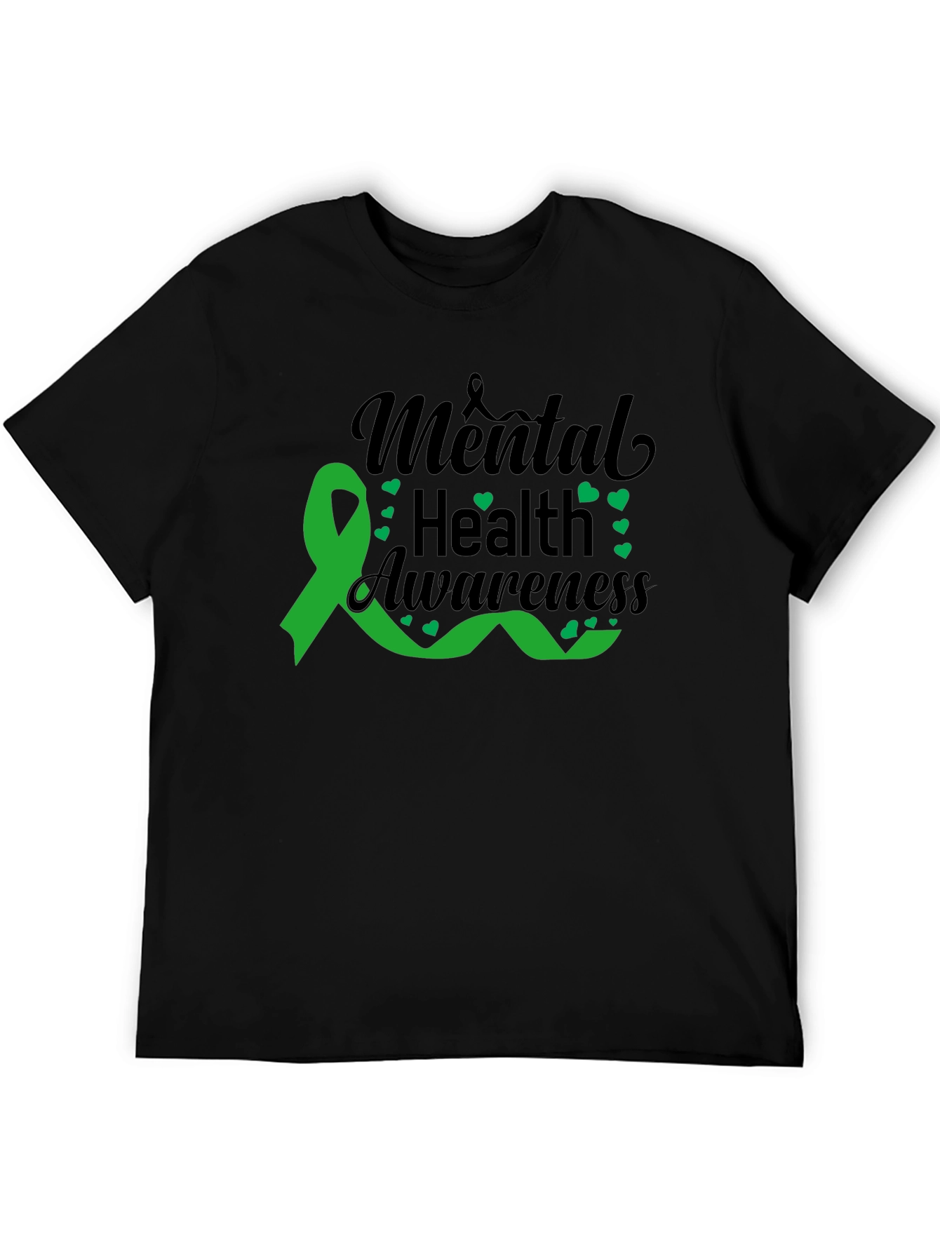 Mental Health Awareness Ribbon Graphic T-Shirt