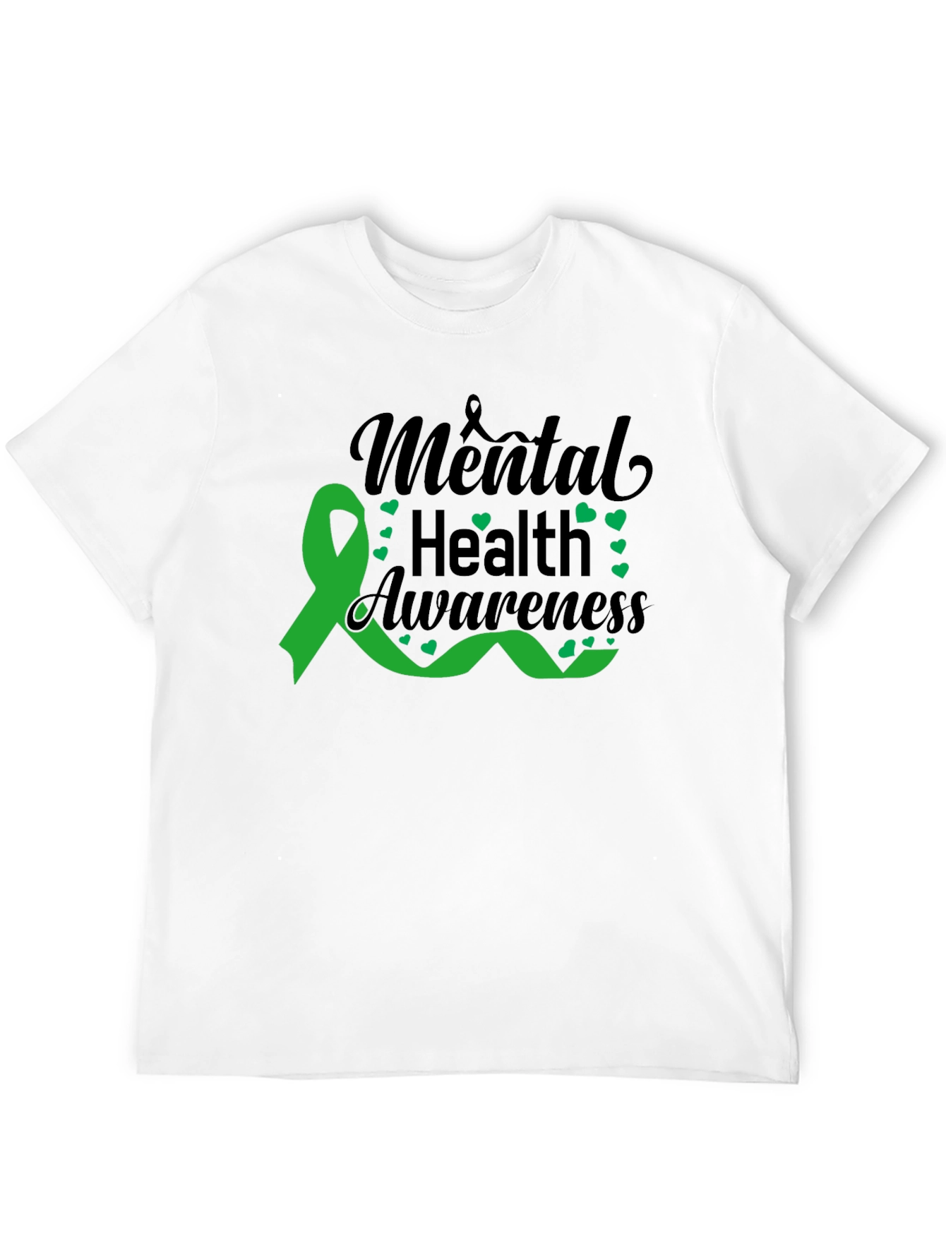 Mental Health Awareness Ribbon Graphic T-Shirt