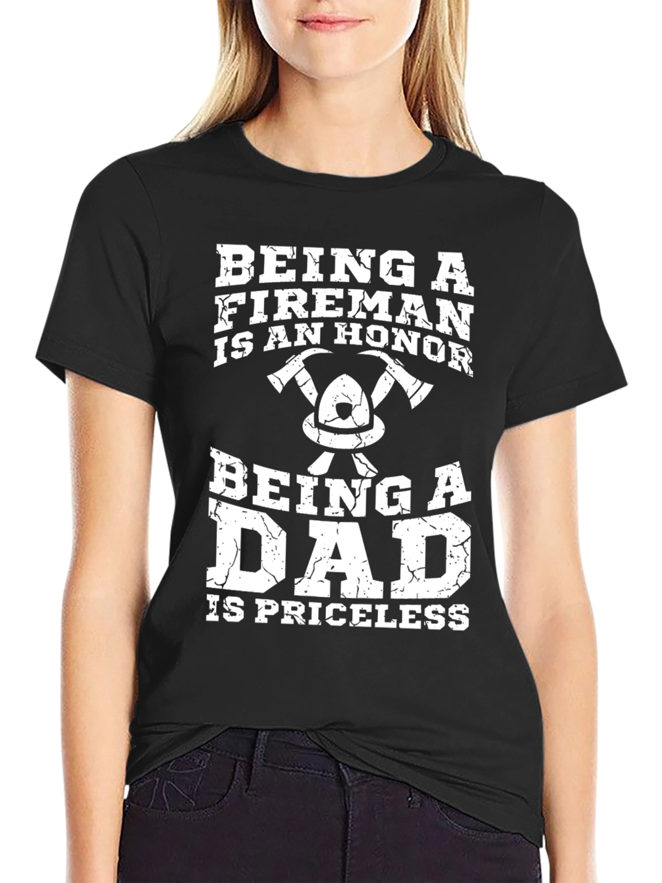 Fireman Dad T-Shirt - Honor & Priceless