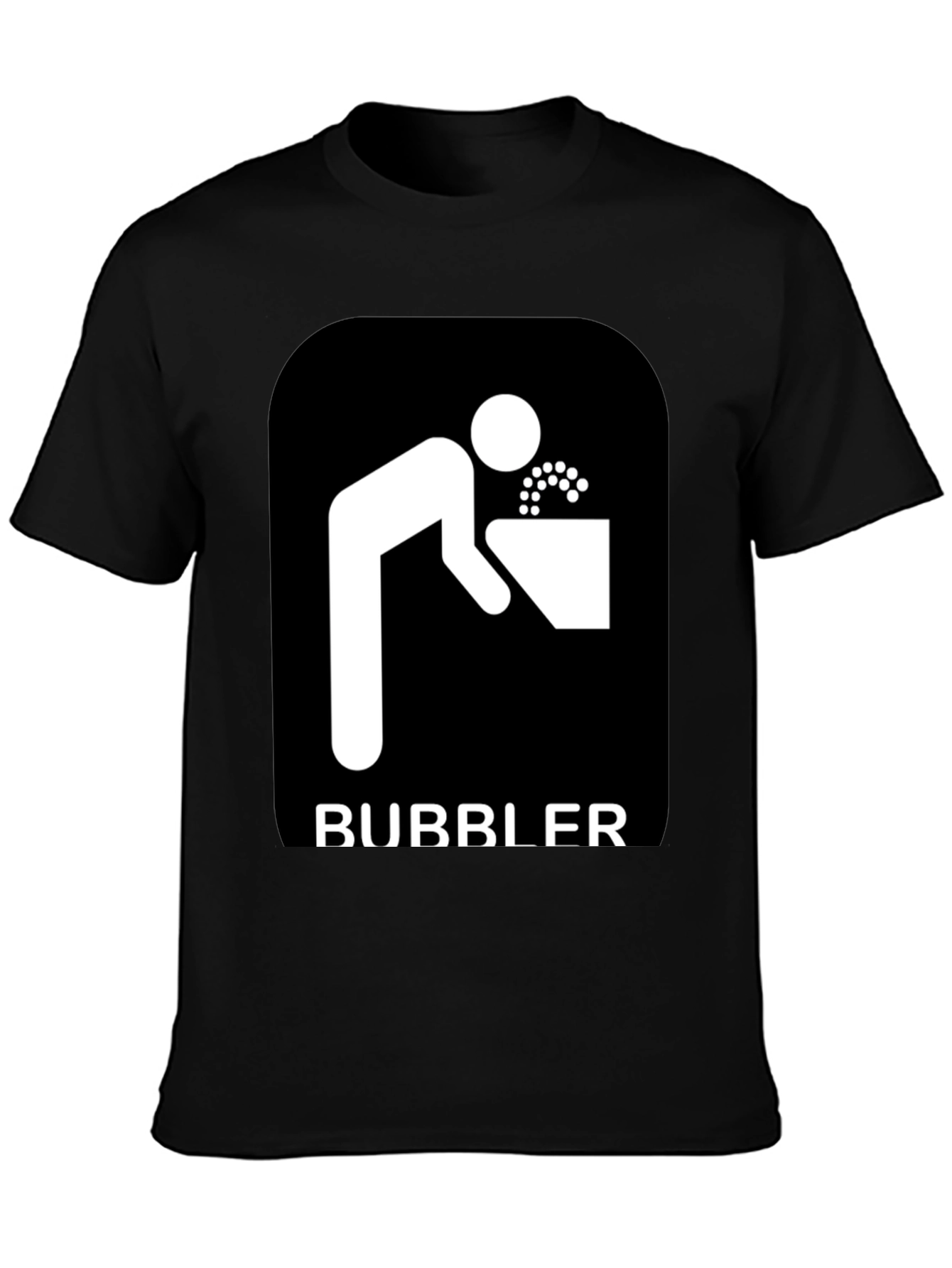 Bubbler Graphic Tee - Novelty Drinking Fountain Design