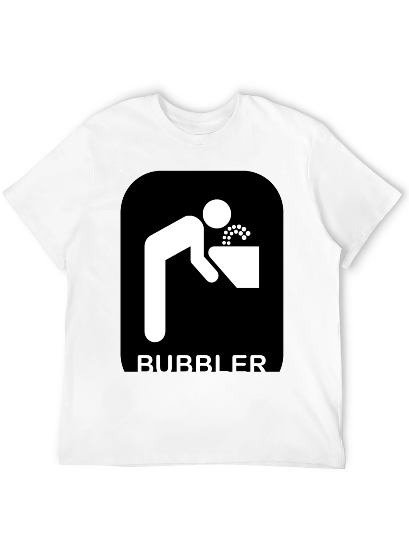 Bubbler Graphic Tee - Novelty Drinking Fountain Design