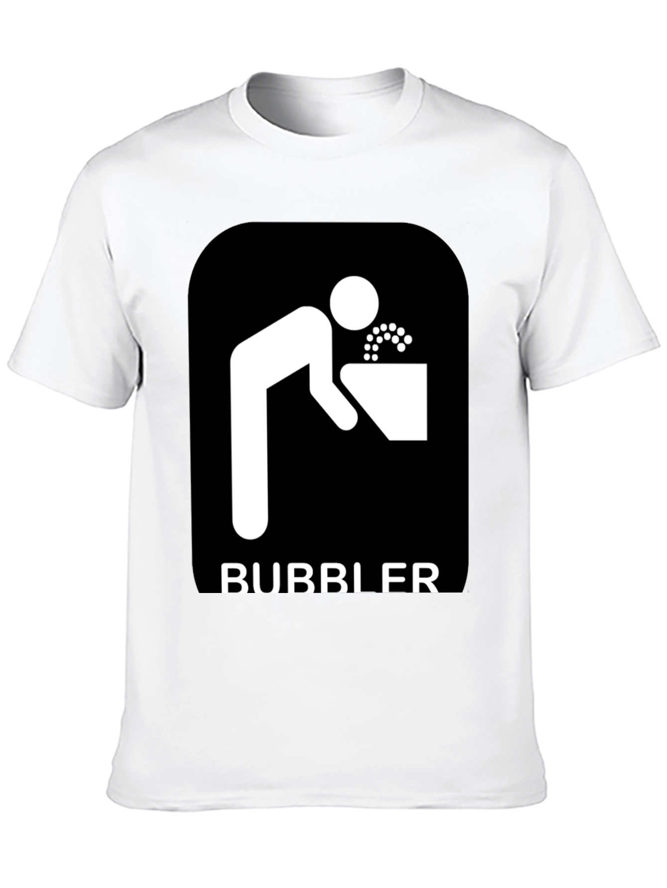Bubbler Graphic Tee - Novelty Drinking Fountain Design