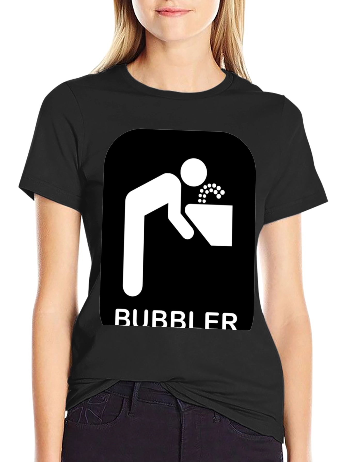 Bubbler Graphic Tee - Novelty Drinking Fountain Design