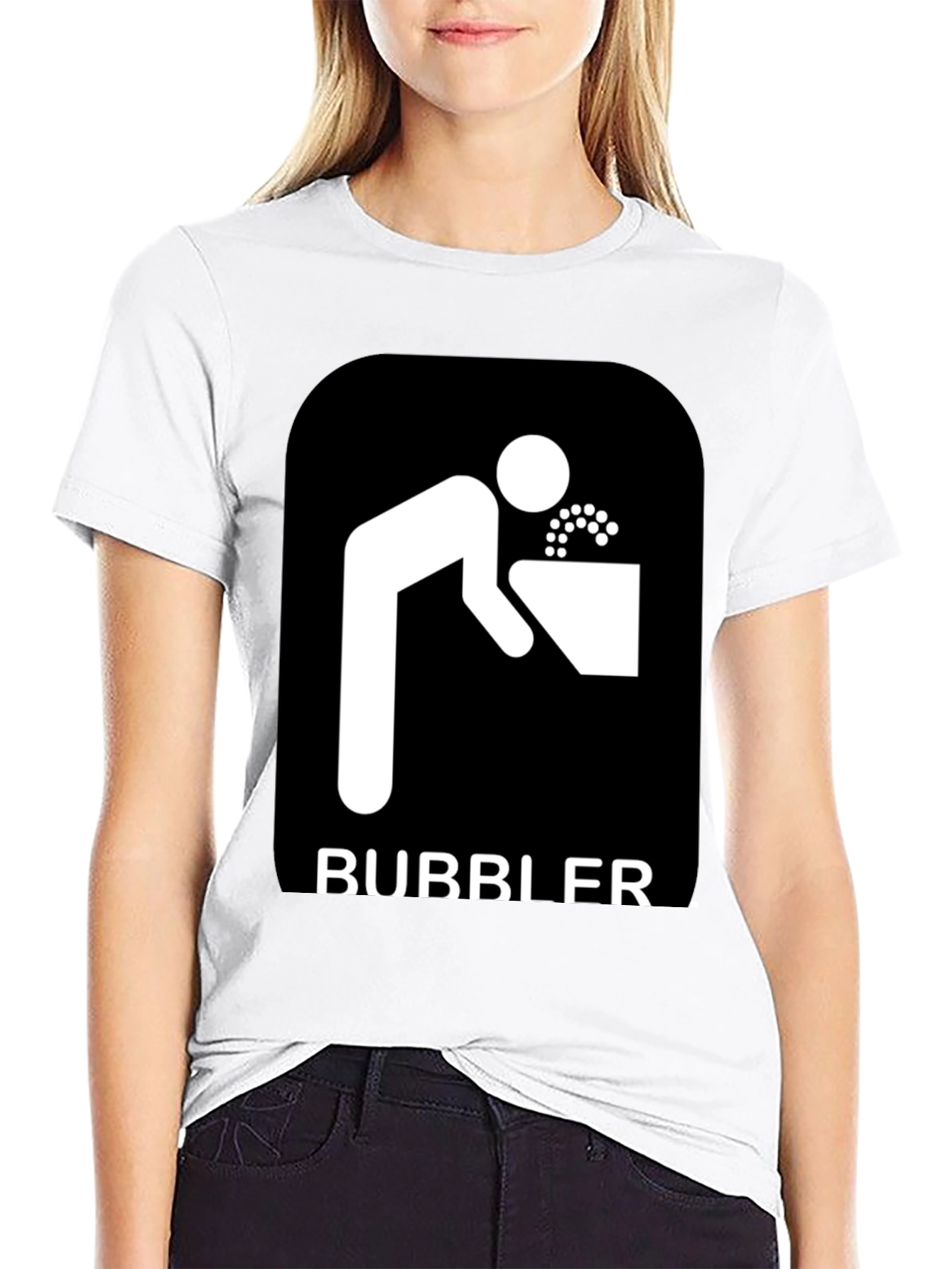 Bubbler Graphic Tee - Novelty Drinking Fountain Design