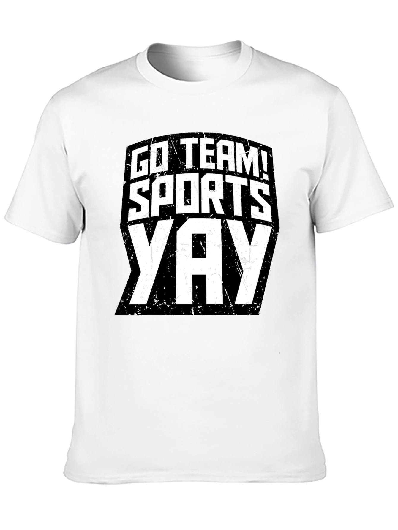 Go Team! Sports Yay! Black T-Shirt