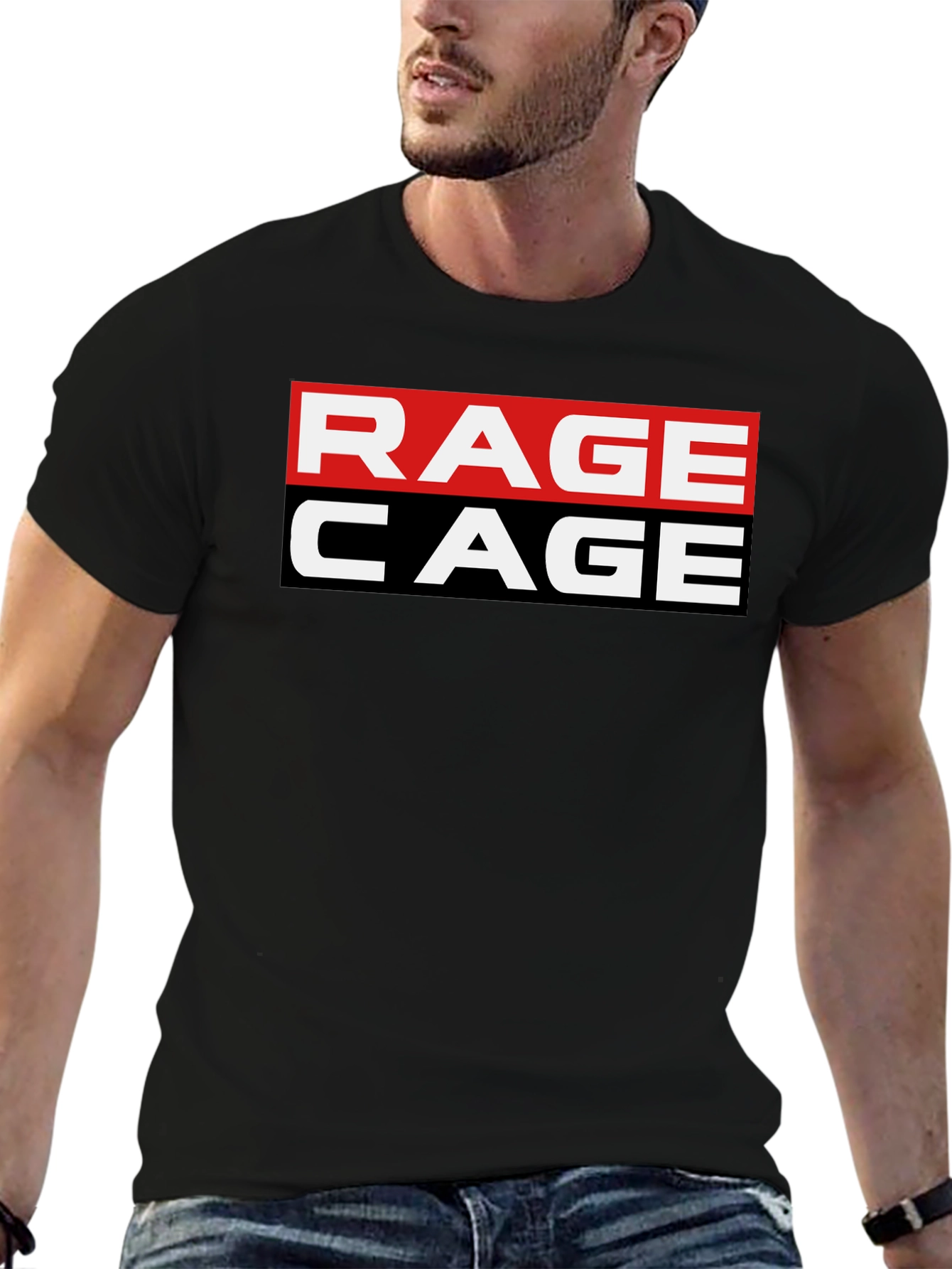 Rage Cage Graphic Tee - Black