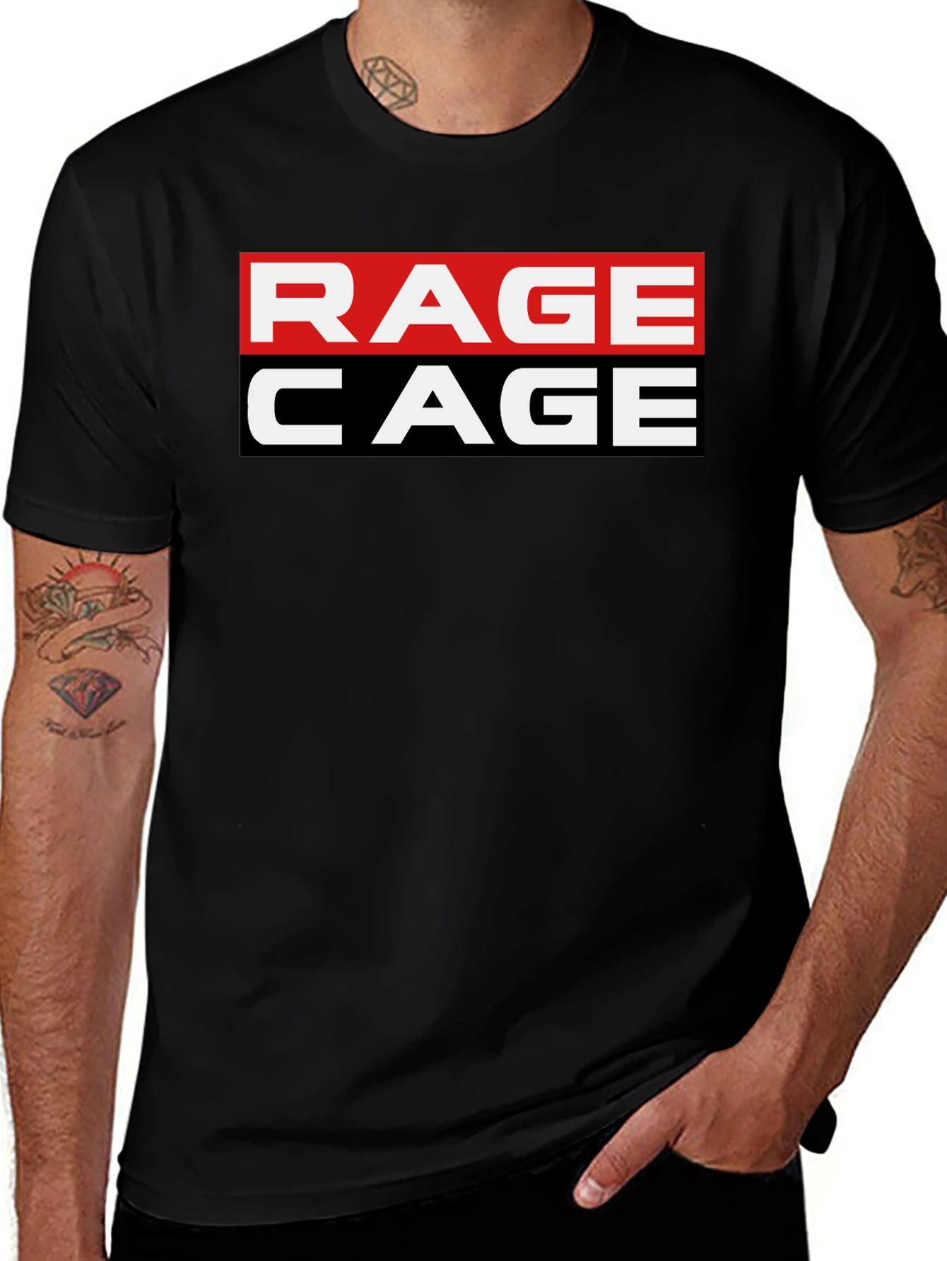 Rage Cage Graphic Tee - Black