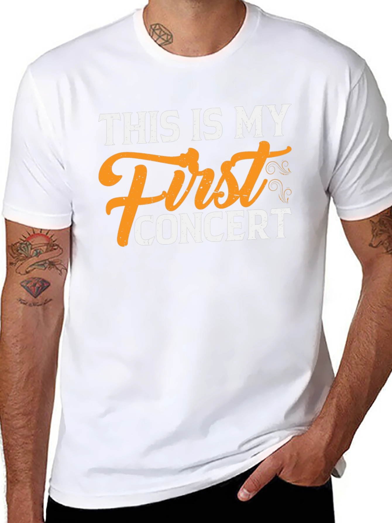 First Concert T-Shirt - Black Cotton Tee