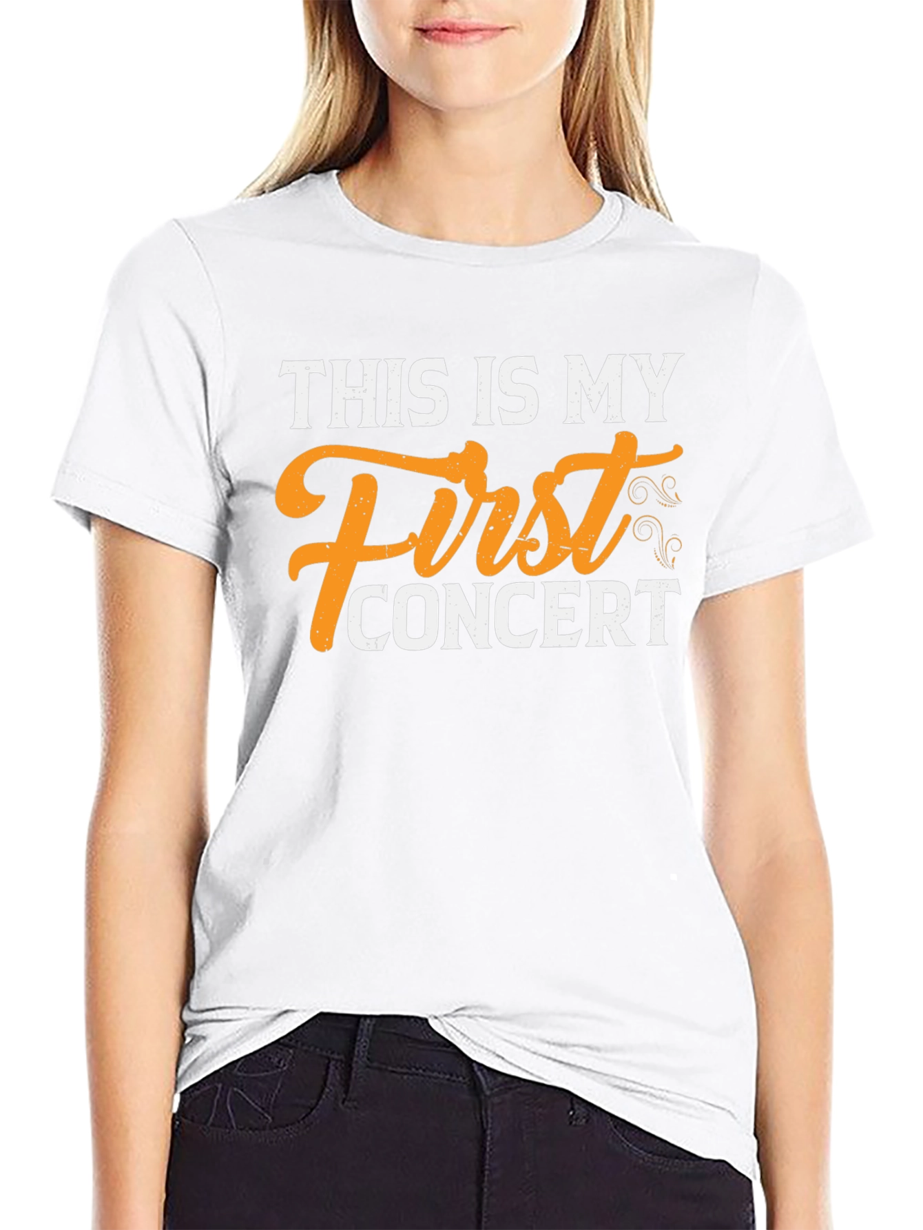 First Concert T-Shirt - Black Cotton Tee