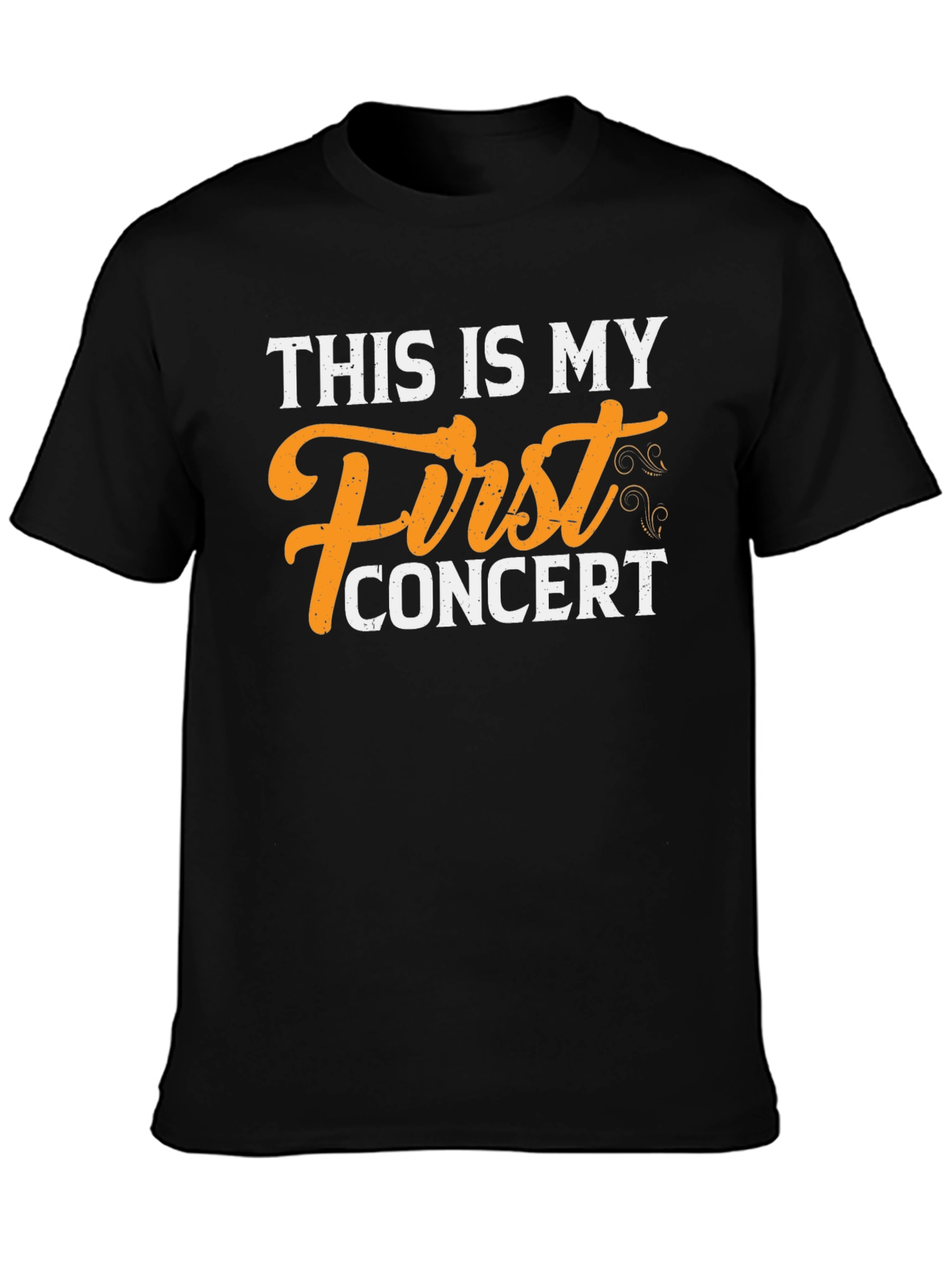 First Concert T-Shirt - Black Cotton Tee