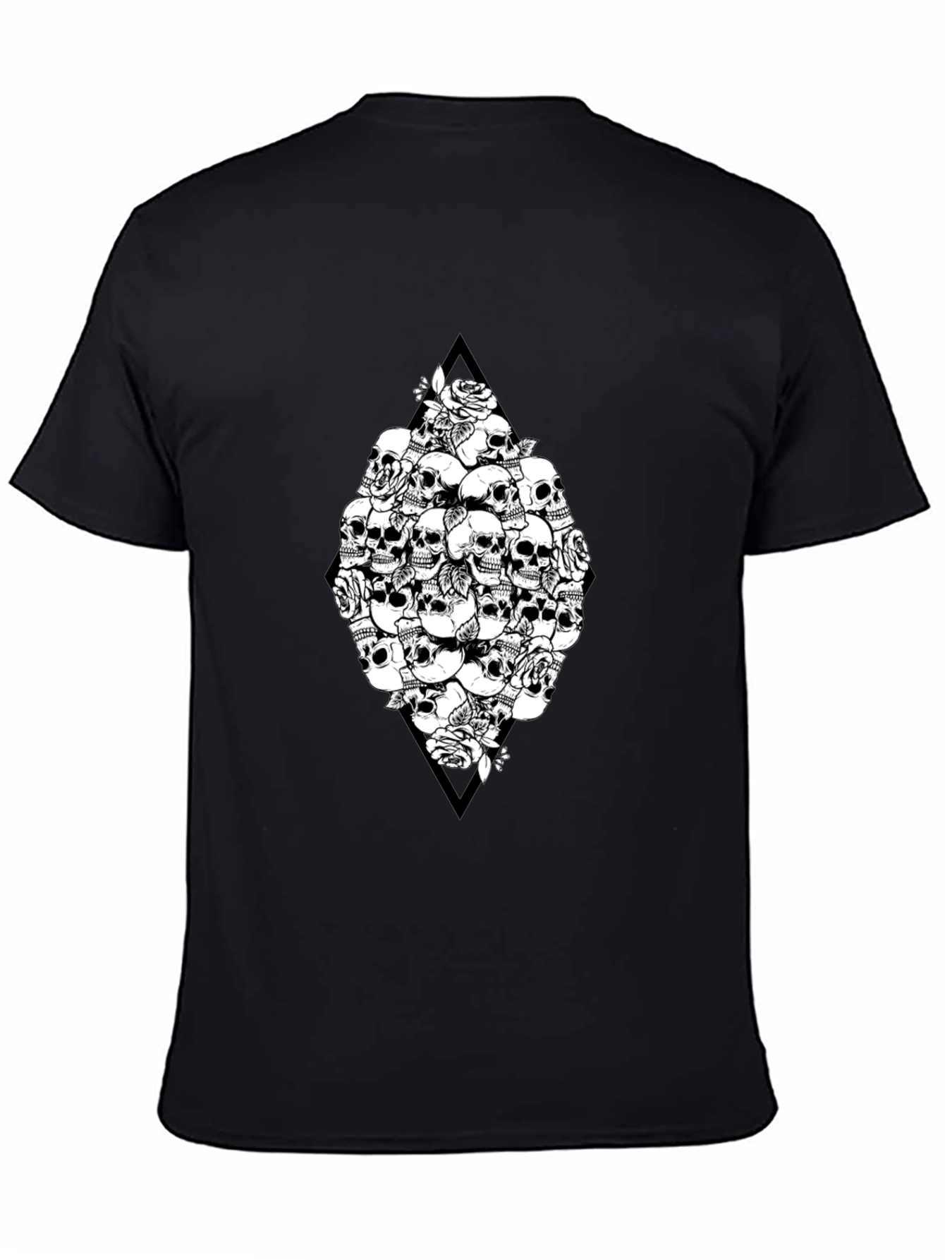 Skull & Rose Graphic Black T-Shirt