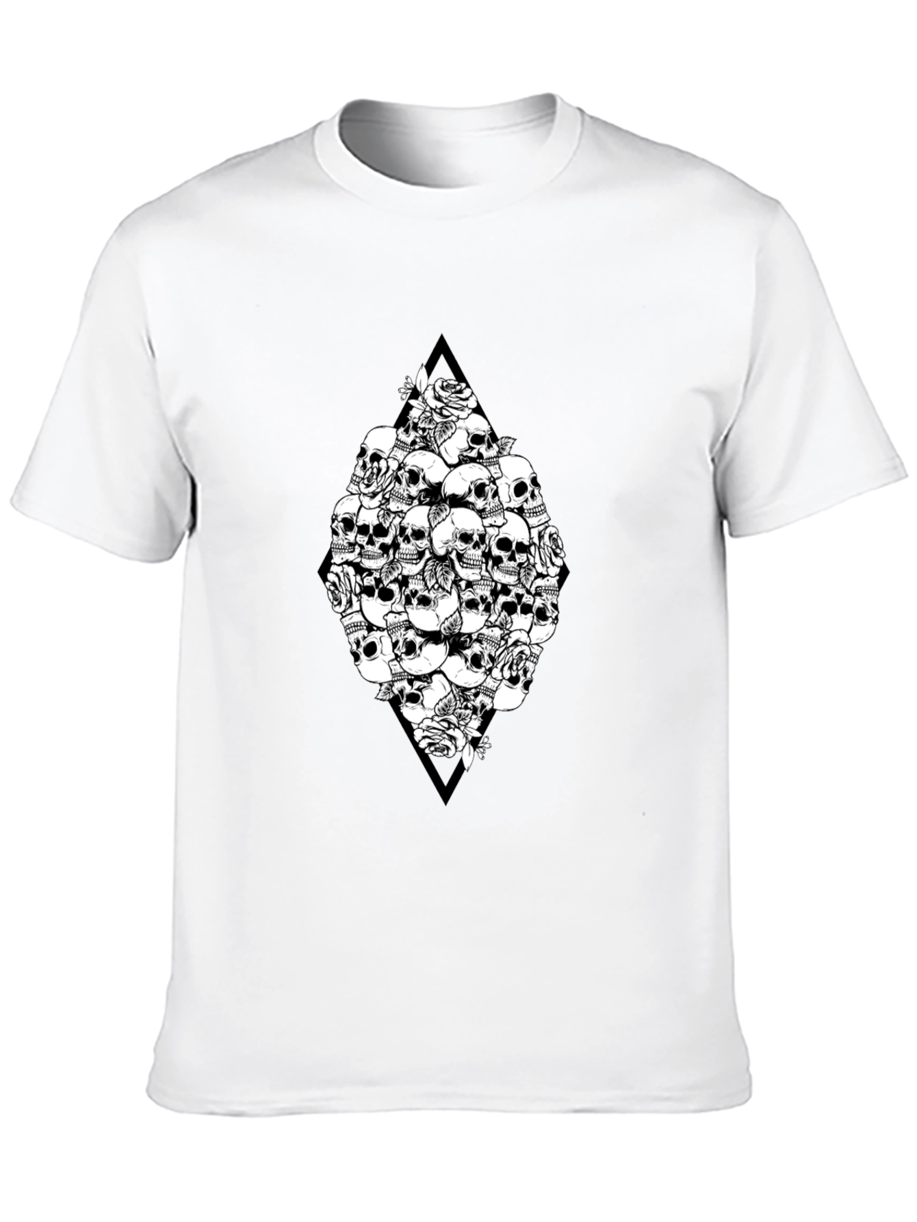 Skull & Rose Graphic Black T-Shirt