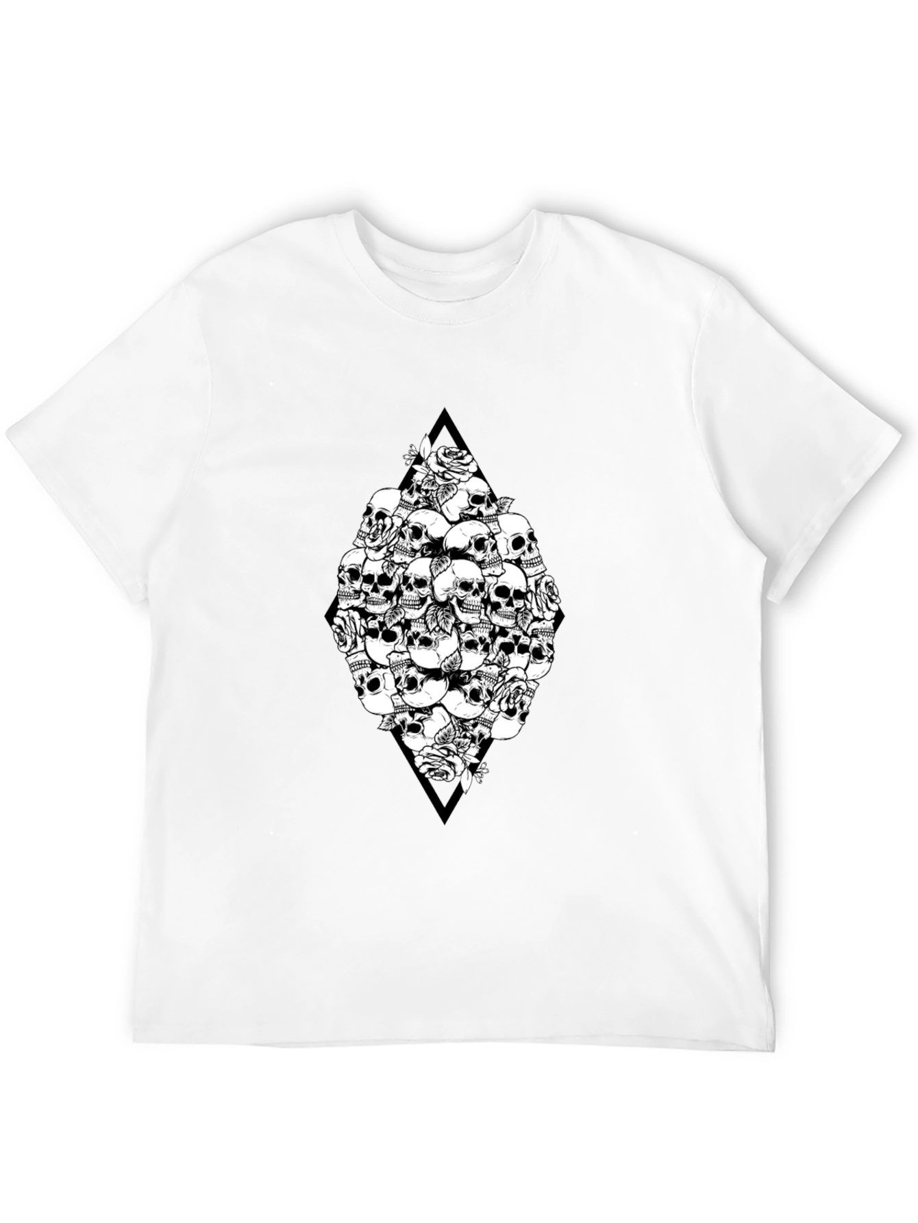 Skull & Rose Graphic Black T-Shirt
