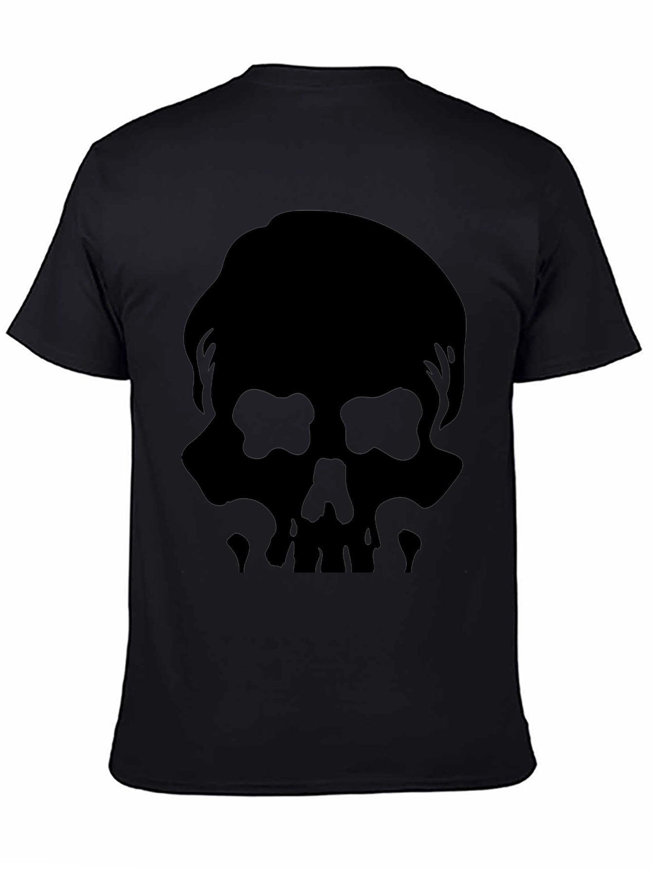 Skull Silhouette Graphic Tee - Mens