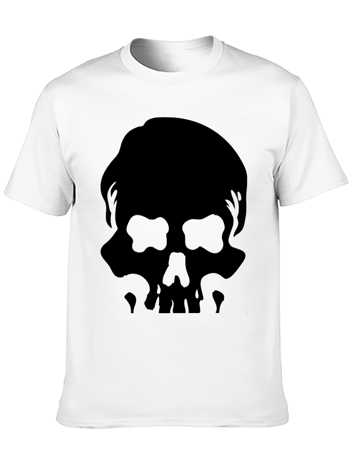 Skull Silhouette Graphic Tee - Mens