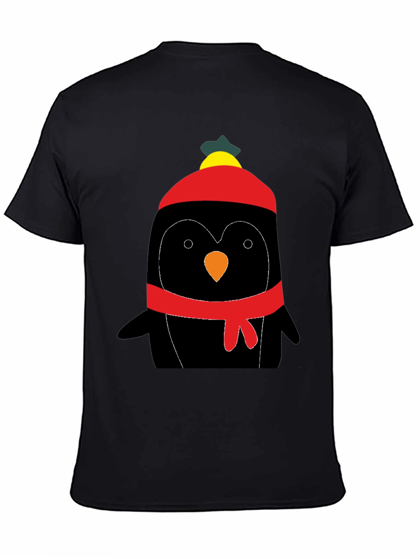 Cute Penguin Winter Hat Graphic Tee