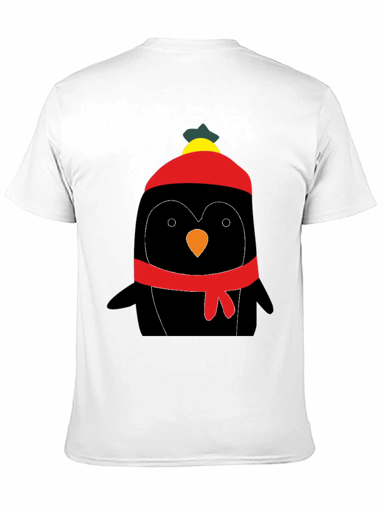 Cute Penguin Winter Hat Graphic Tee