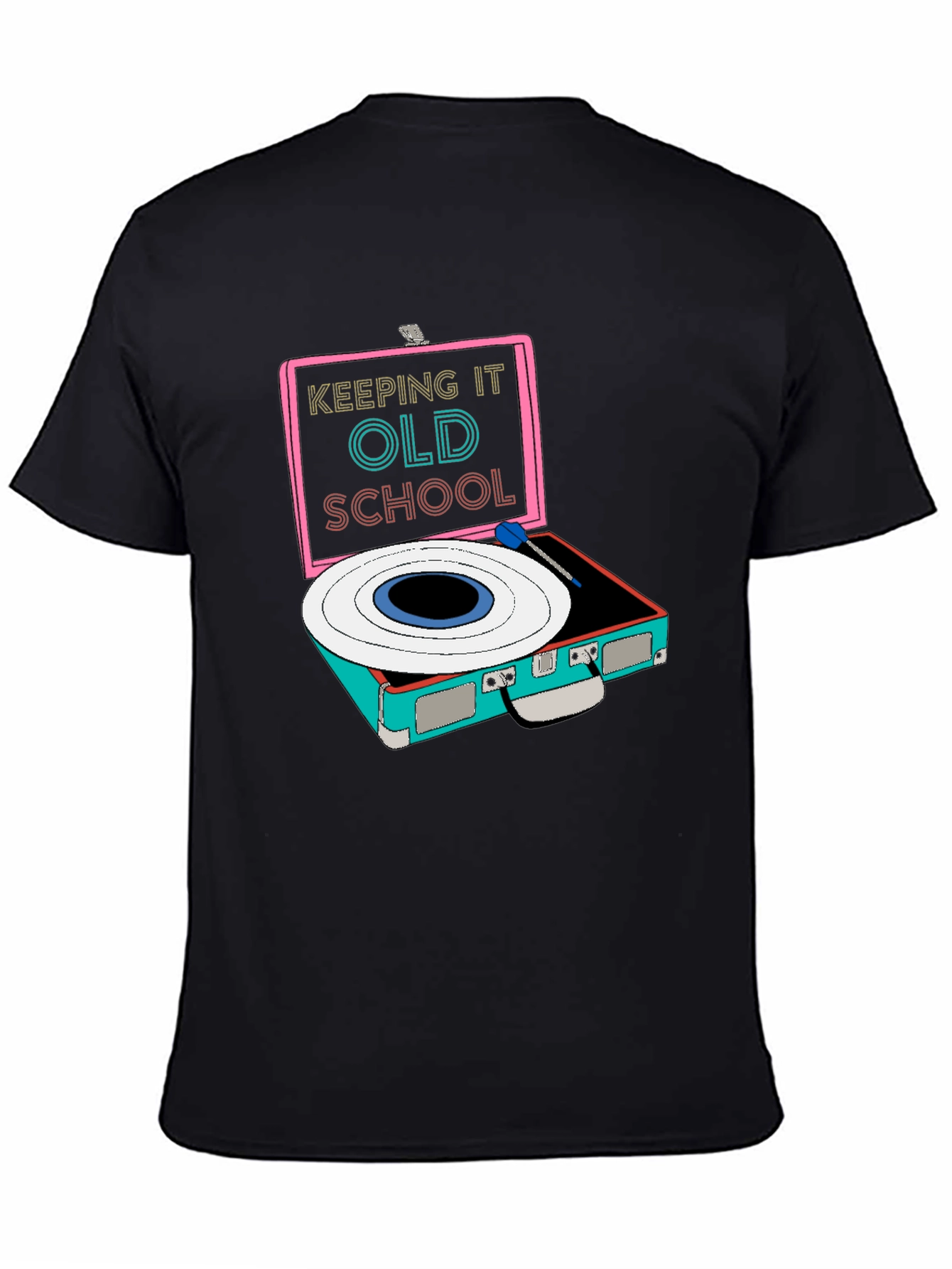 Retro Record Player Graphic Tee