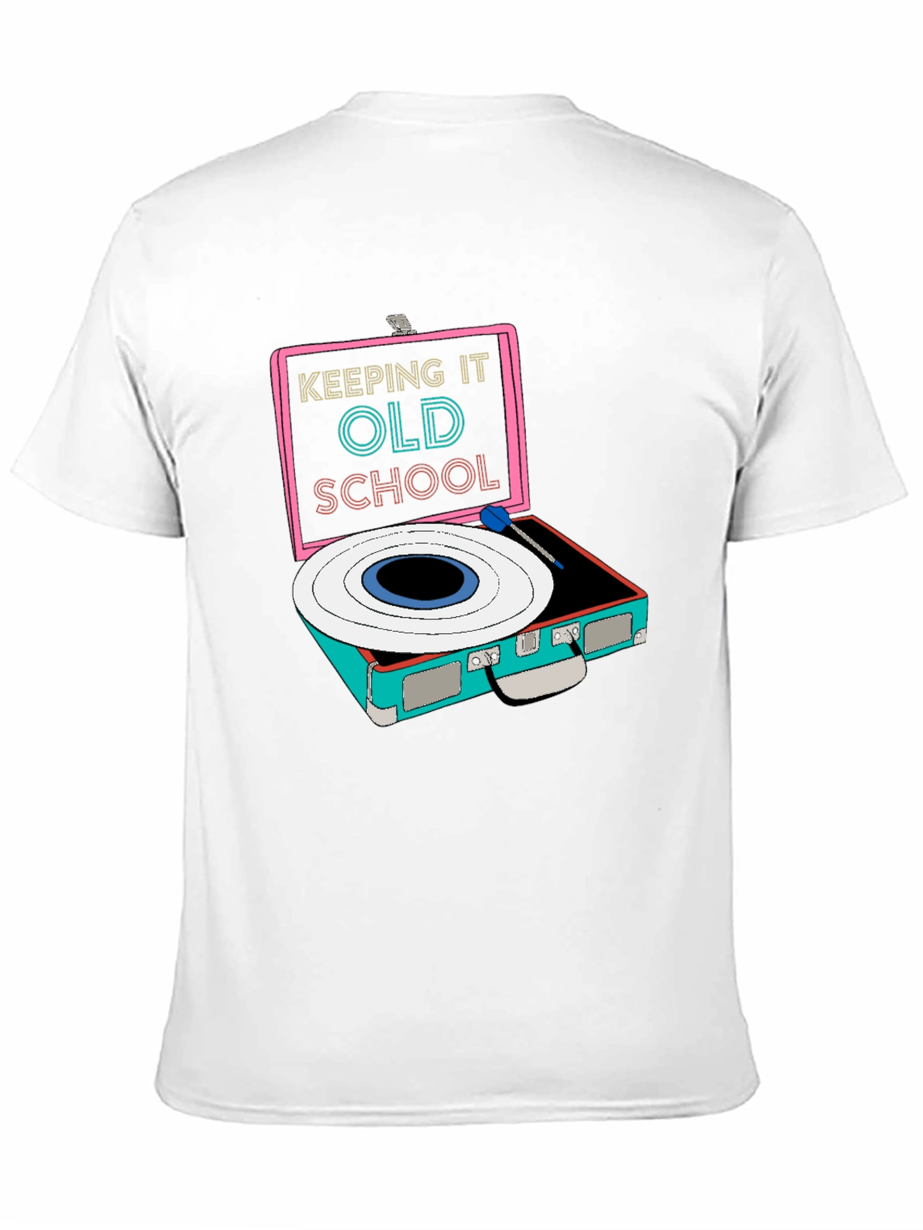 Retro Record Player Graphic Tee