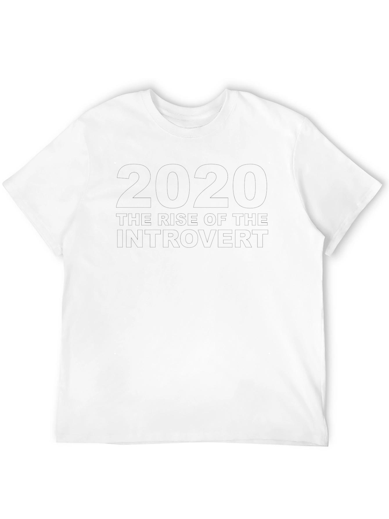 2020 Introvert T-Shirt - Black Crew Neck