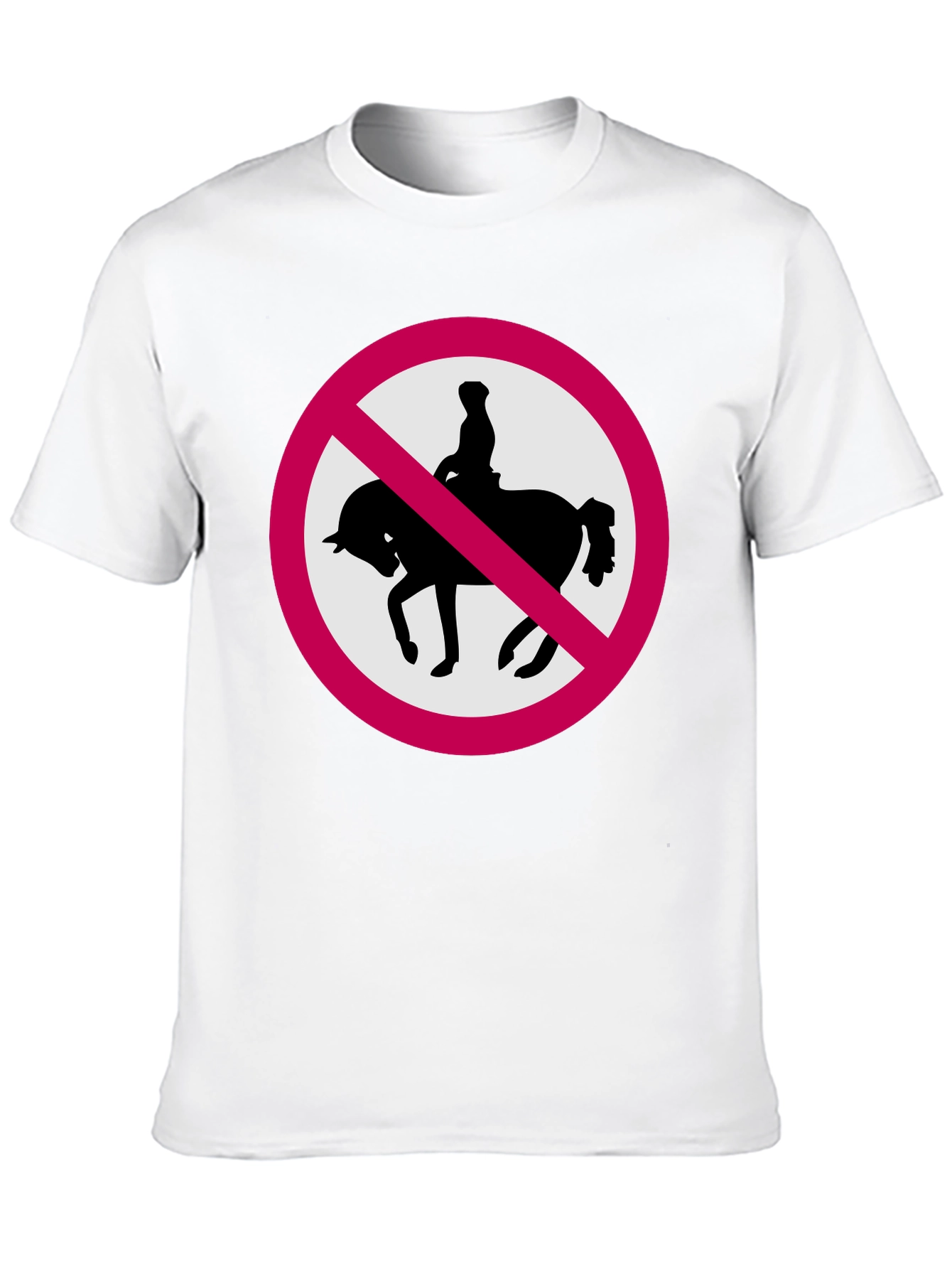 No Horse Riding Black T-Shirt