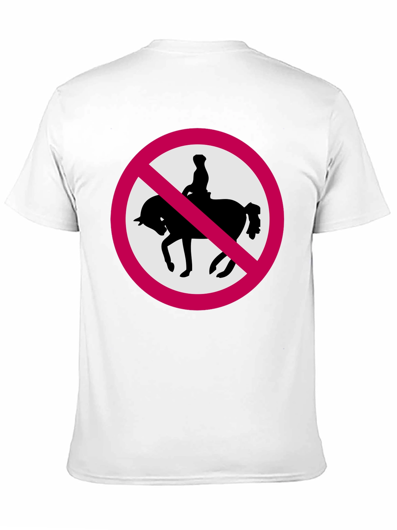 No Horse Riding Black T-Shirt