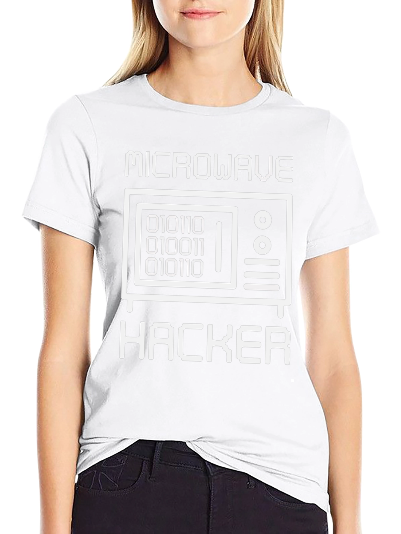 Microwave Hacker T-Shirt - Funny Coding Tee