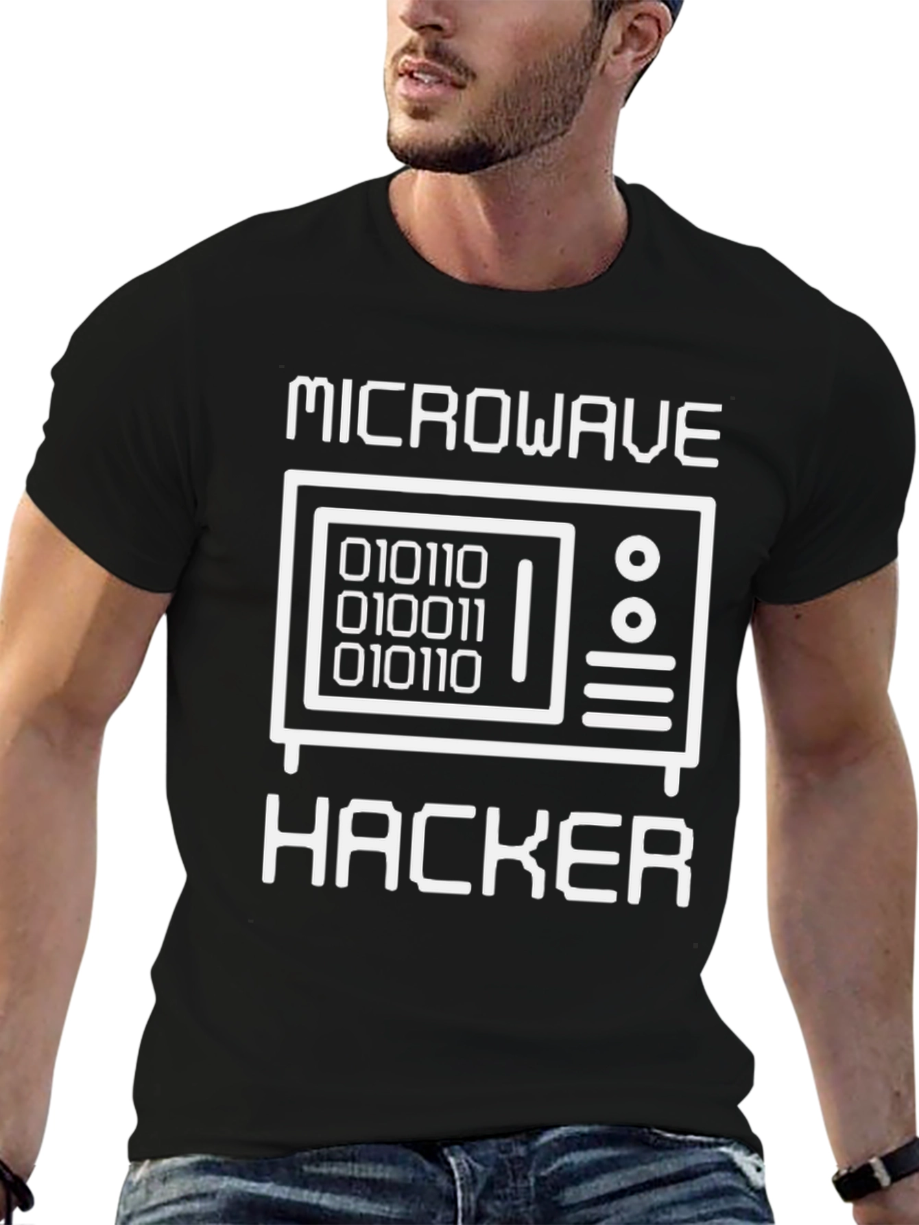 Microwave Hacker T-Shirt - Funny Coding Tee