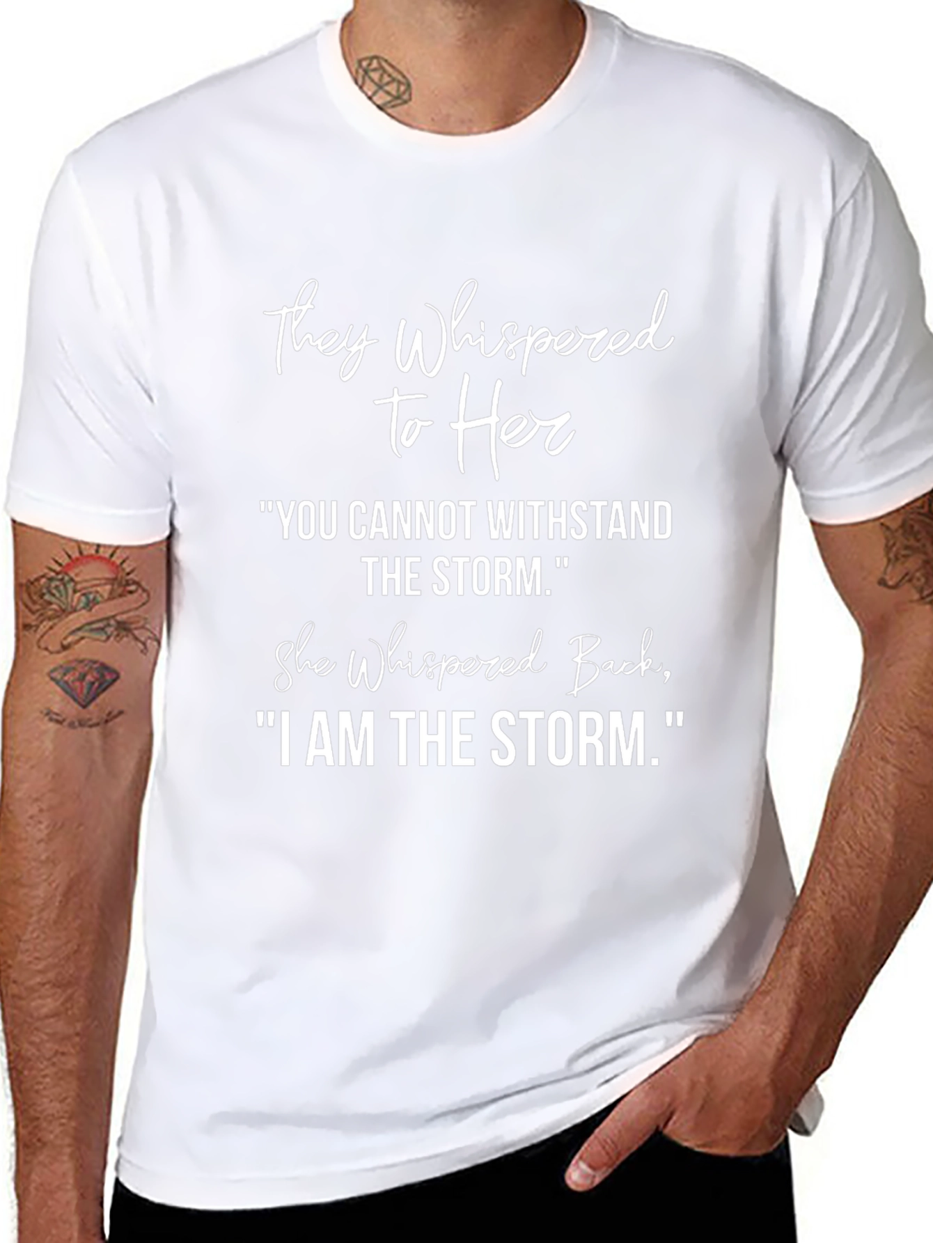 Empowering I Am The Storm Graphic T-Shirt