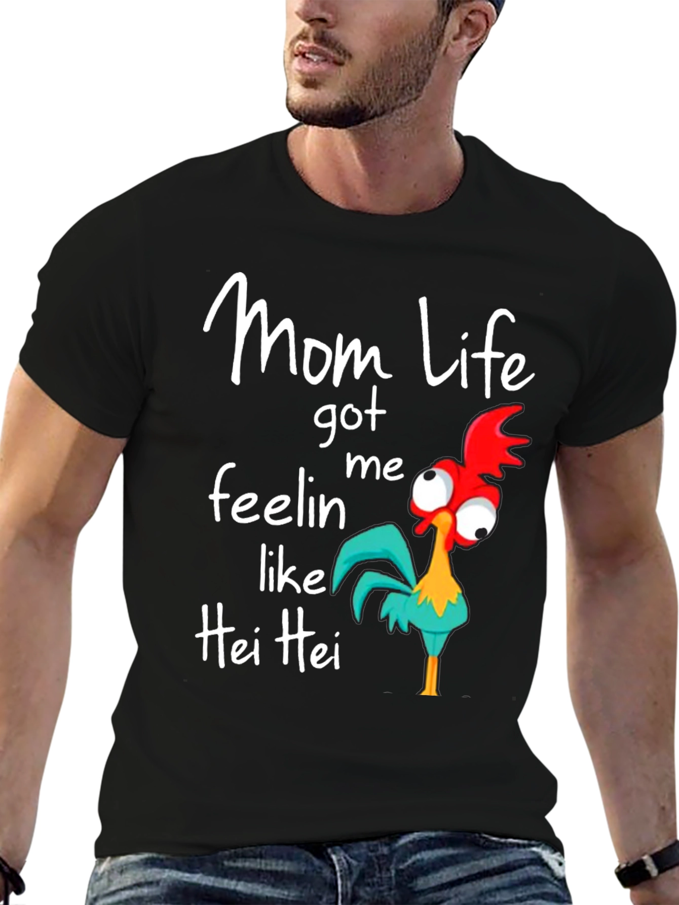 Mom Life Hei Hei Graphic Tee