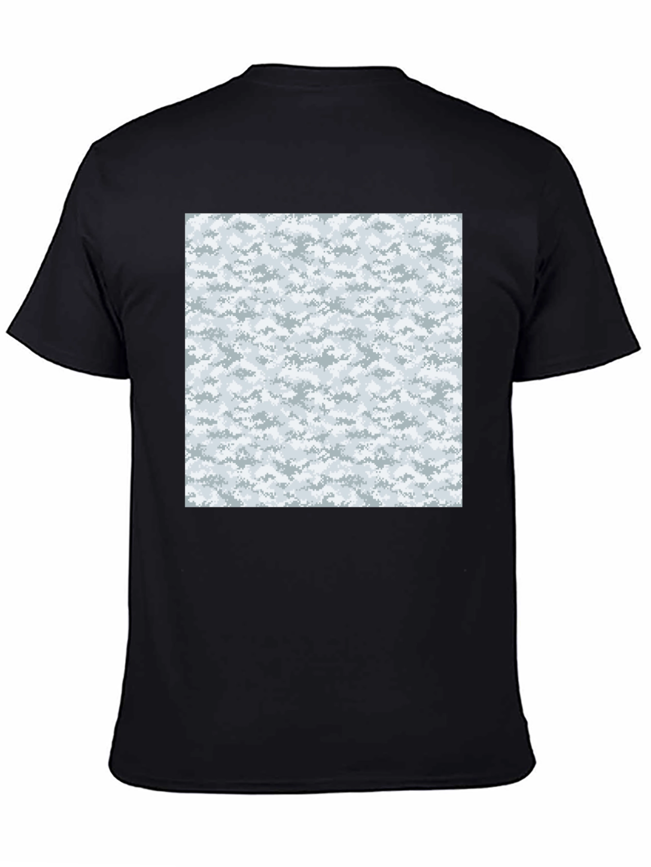 Urban Camo T-Shirt - Black Cotton Blend Modern Style