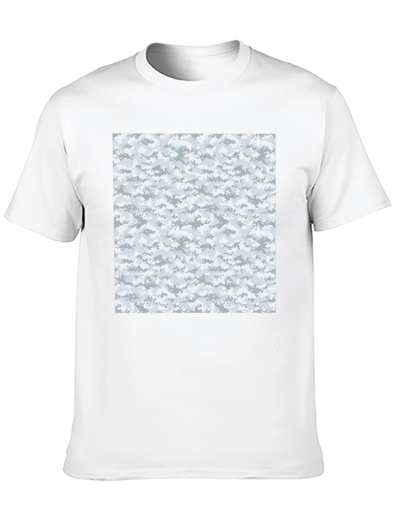 Urban Camo T-Shirt - Black Cotton Blend Modern Style