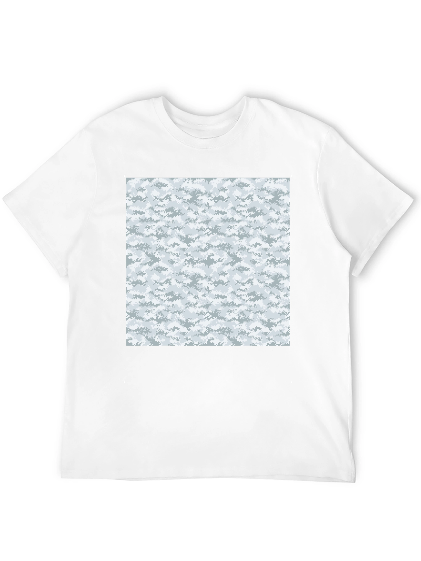 Urban Camo T-Shirt - Black Cotton Blend Modern Style
