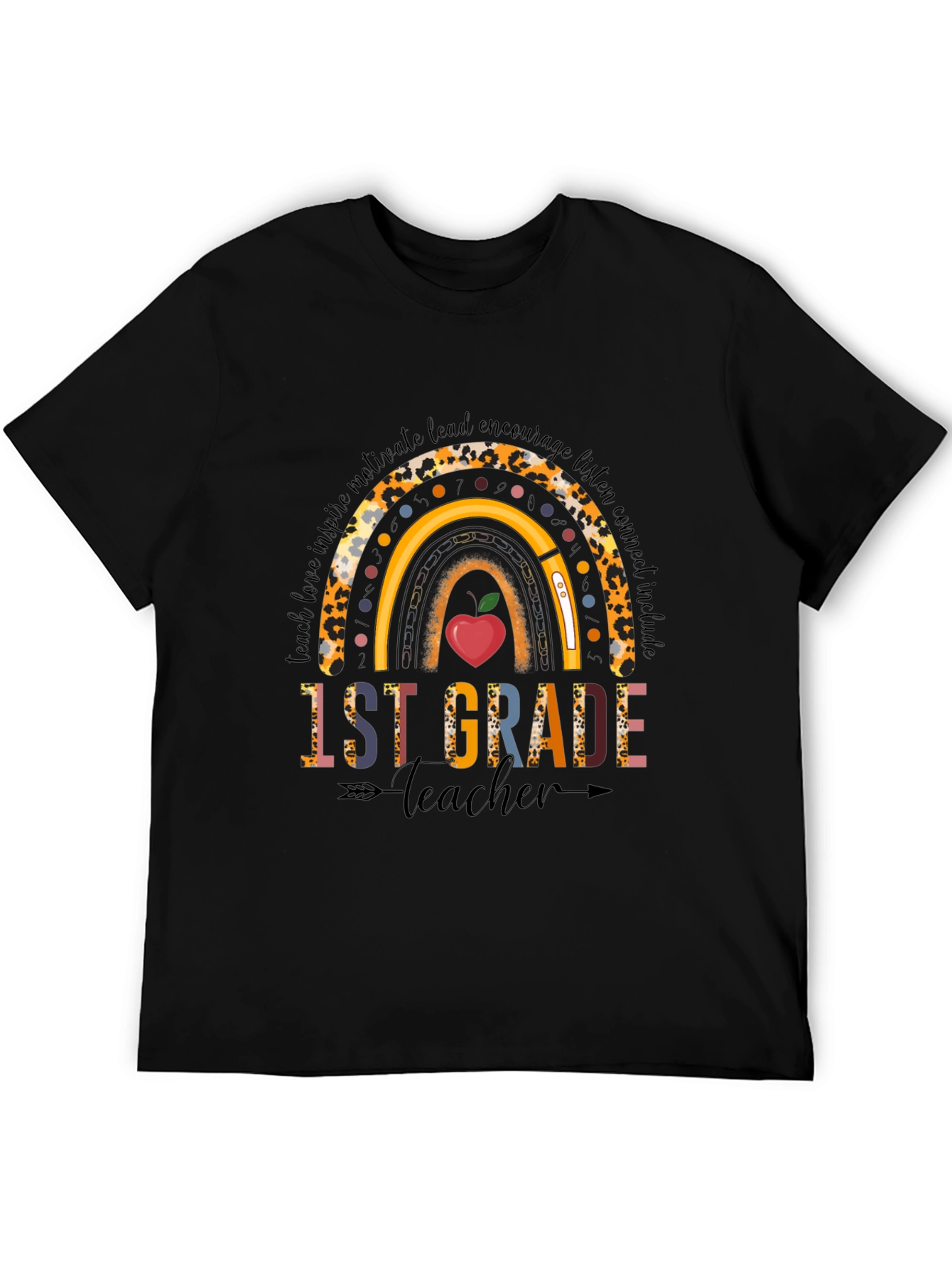 1st Grade Teacher Rainbow T-Shirt