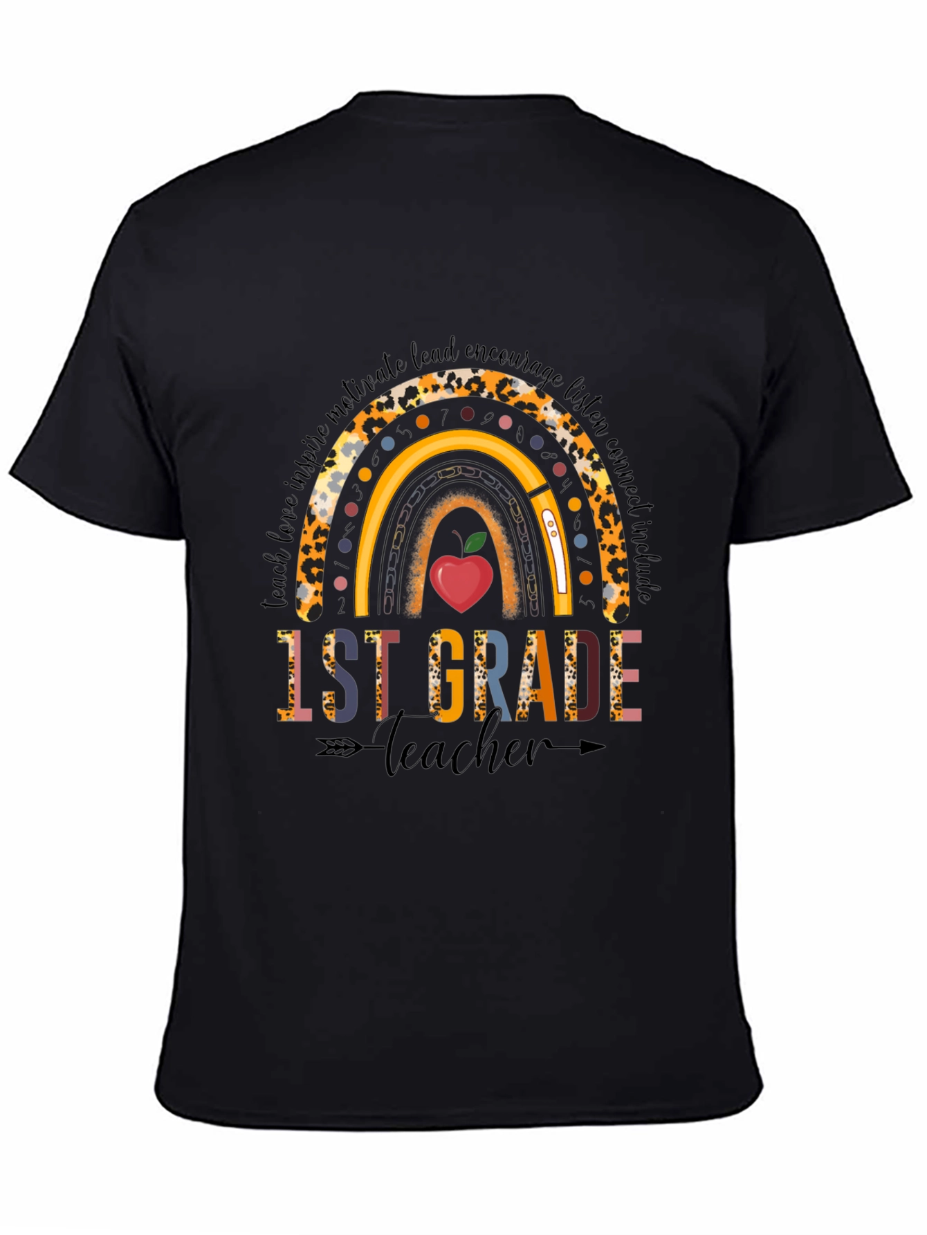 1st Grade Teacher Rainbow T-Shirt