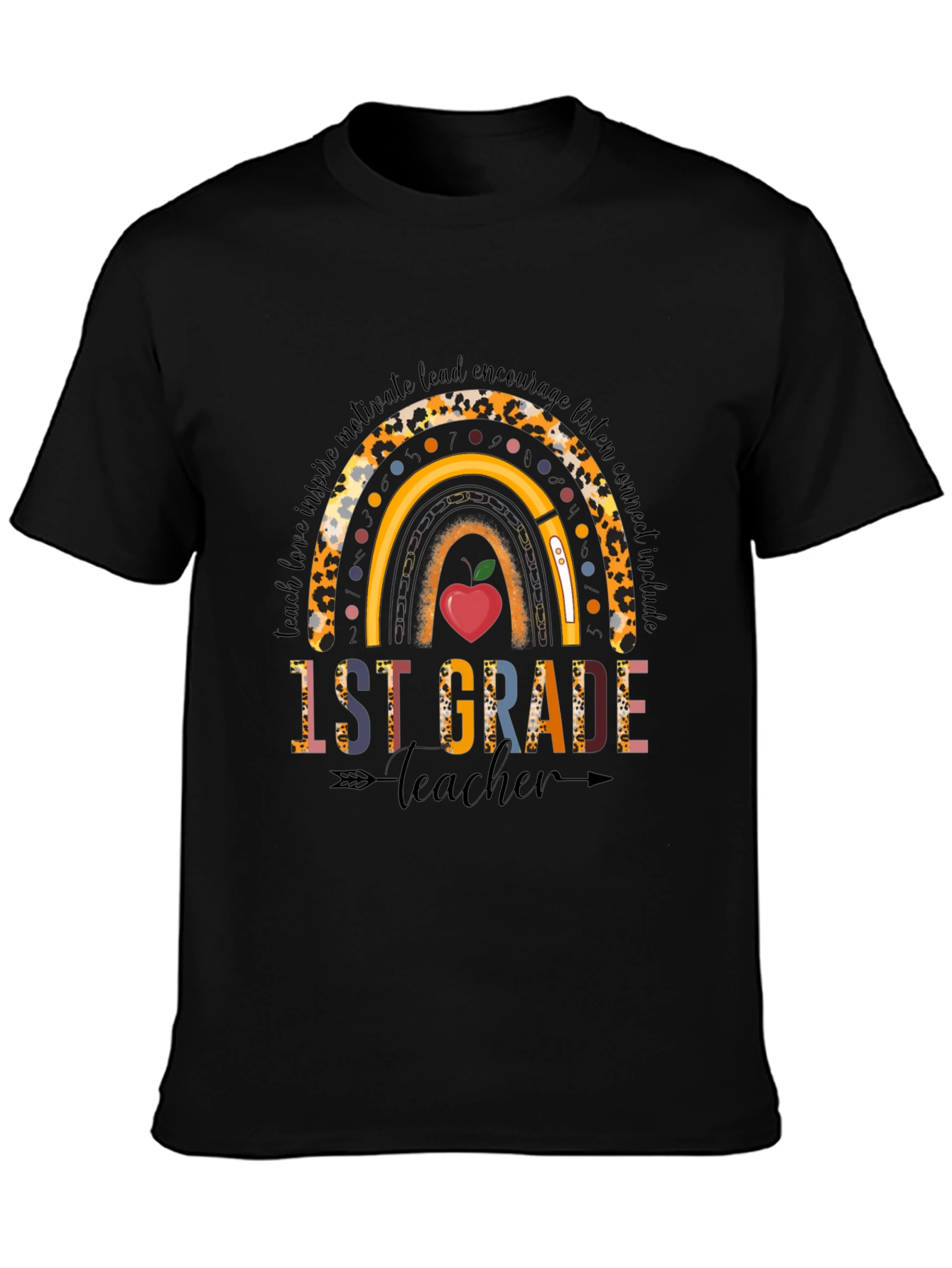 1st Grade Teacher Rainbow T-Shirt