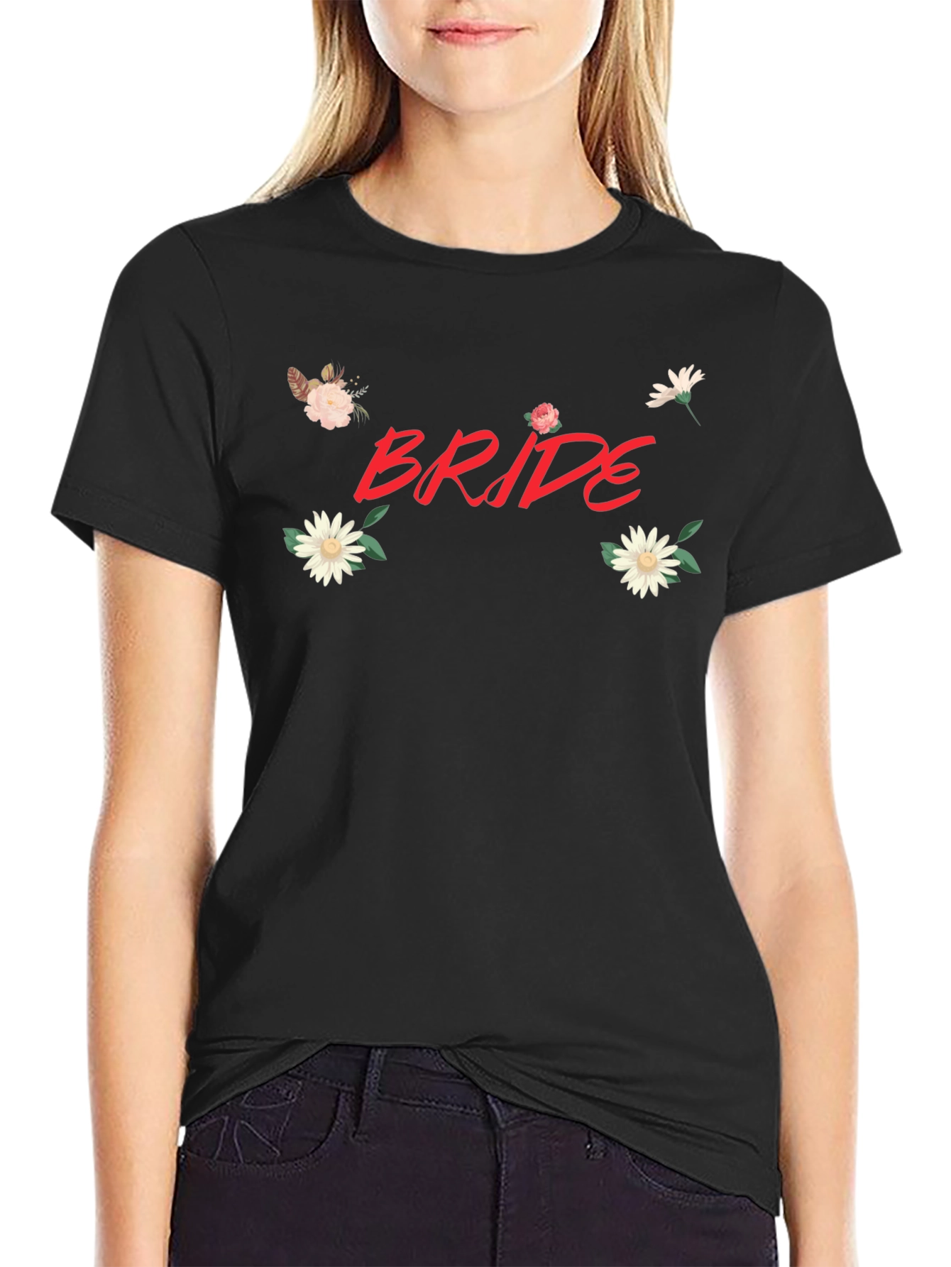Bride T-Shirt - Floral Design