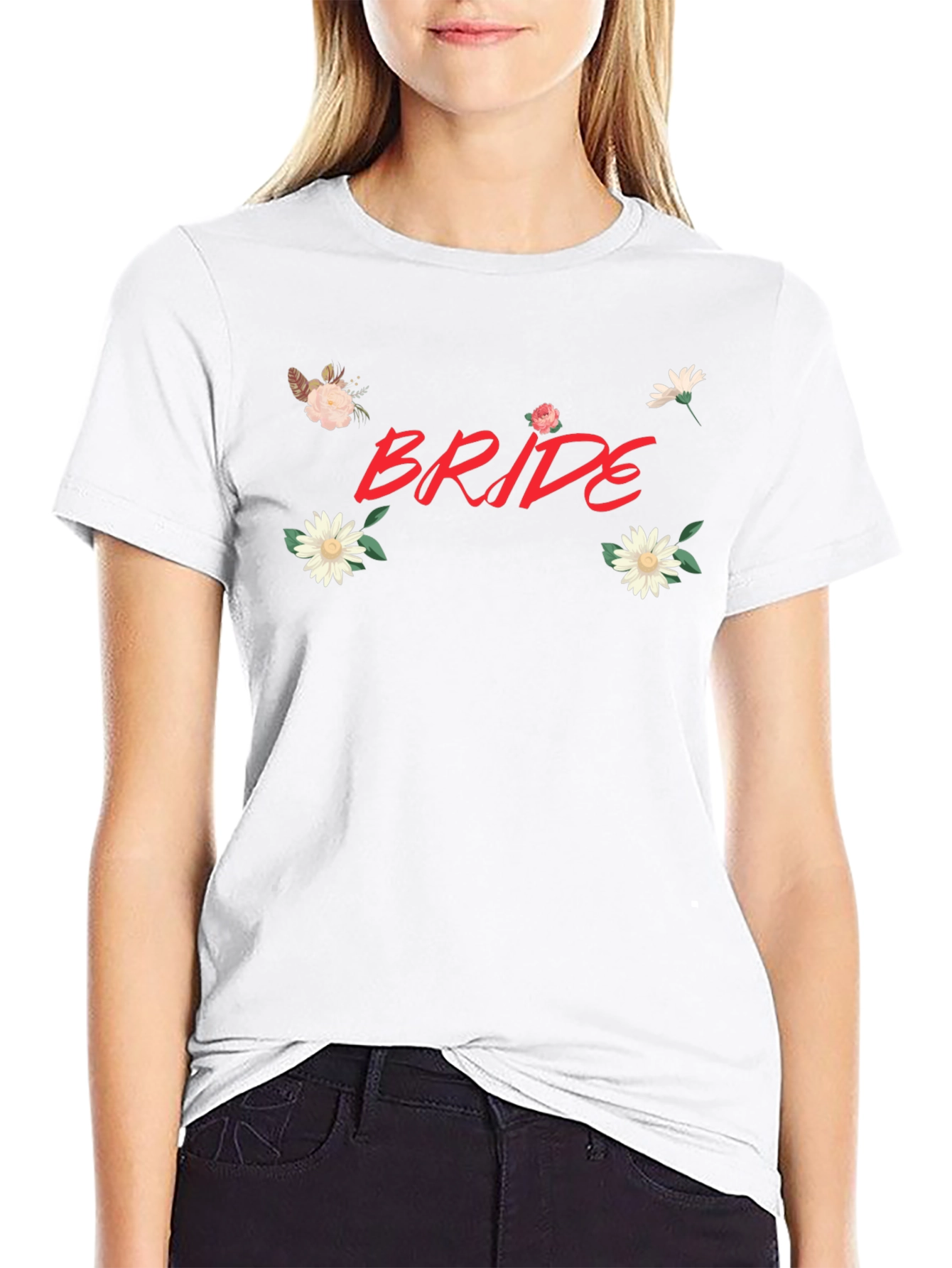 Bride T-Shirt - Floral Design