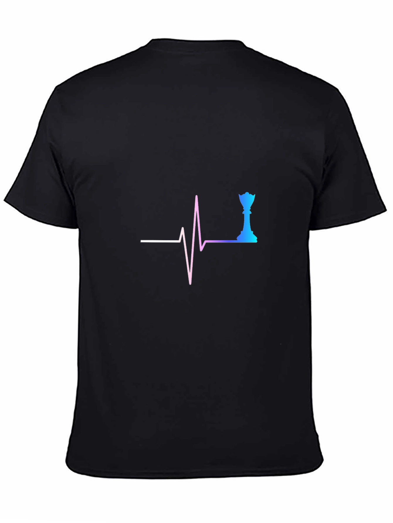 Chess Queen Lifeline Black T-Shirt