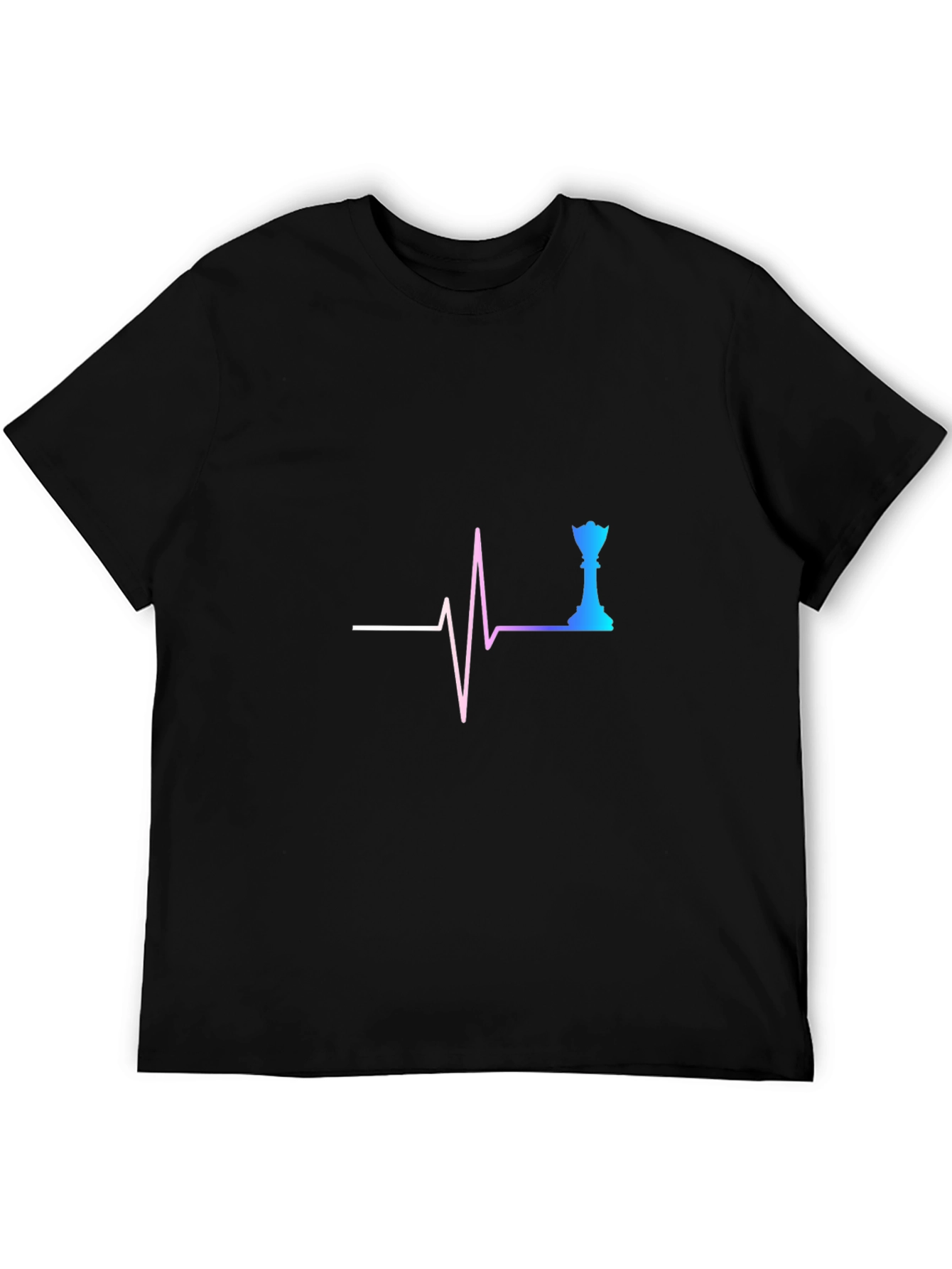 Chess Queen Lifeline Black T-Shirt