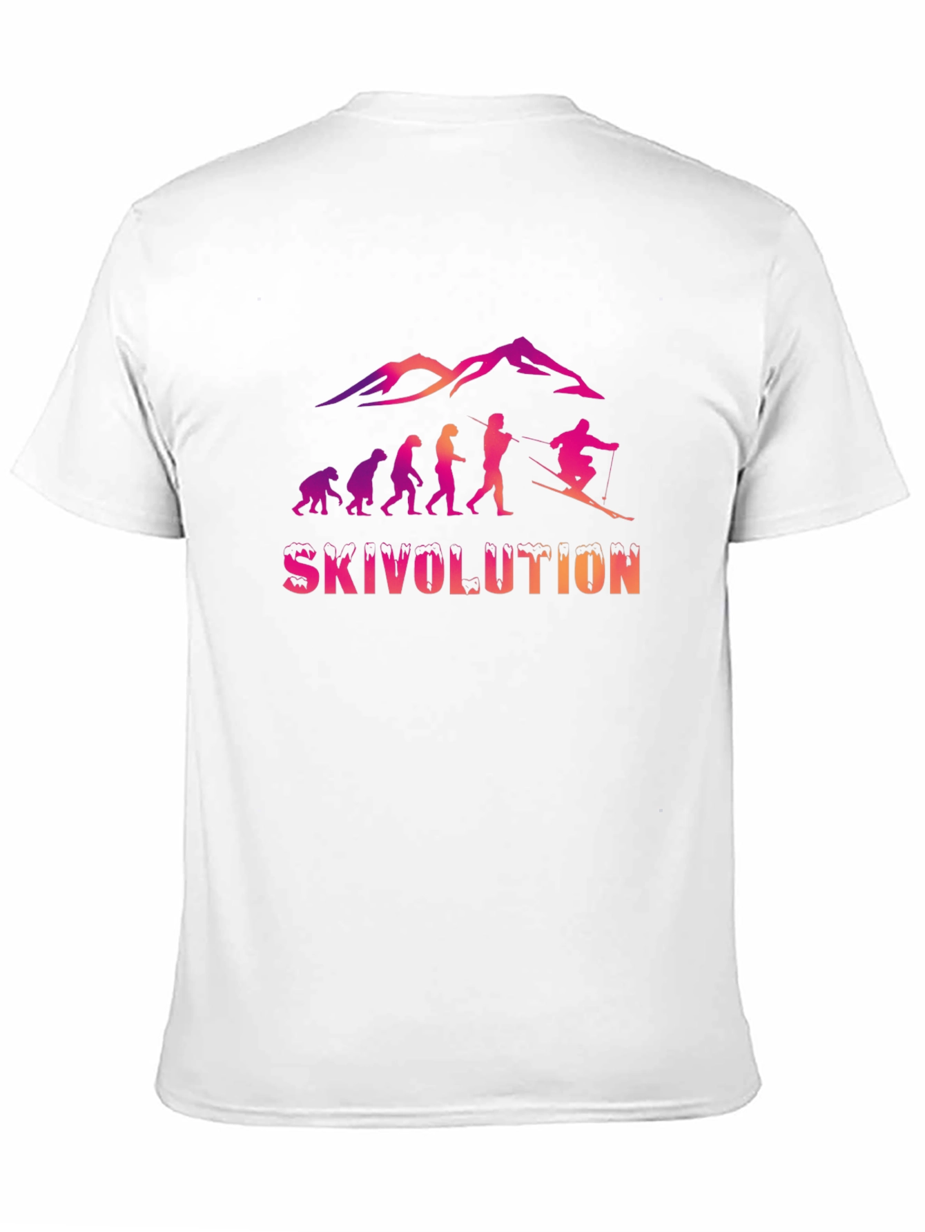 Skivolution Skiing Evolution Graphic Tee - Black
